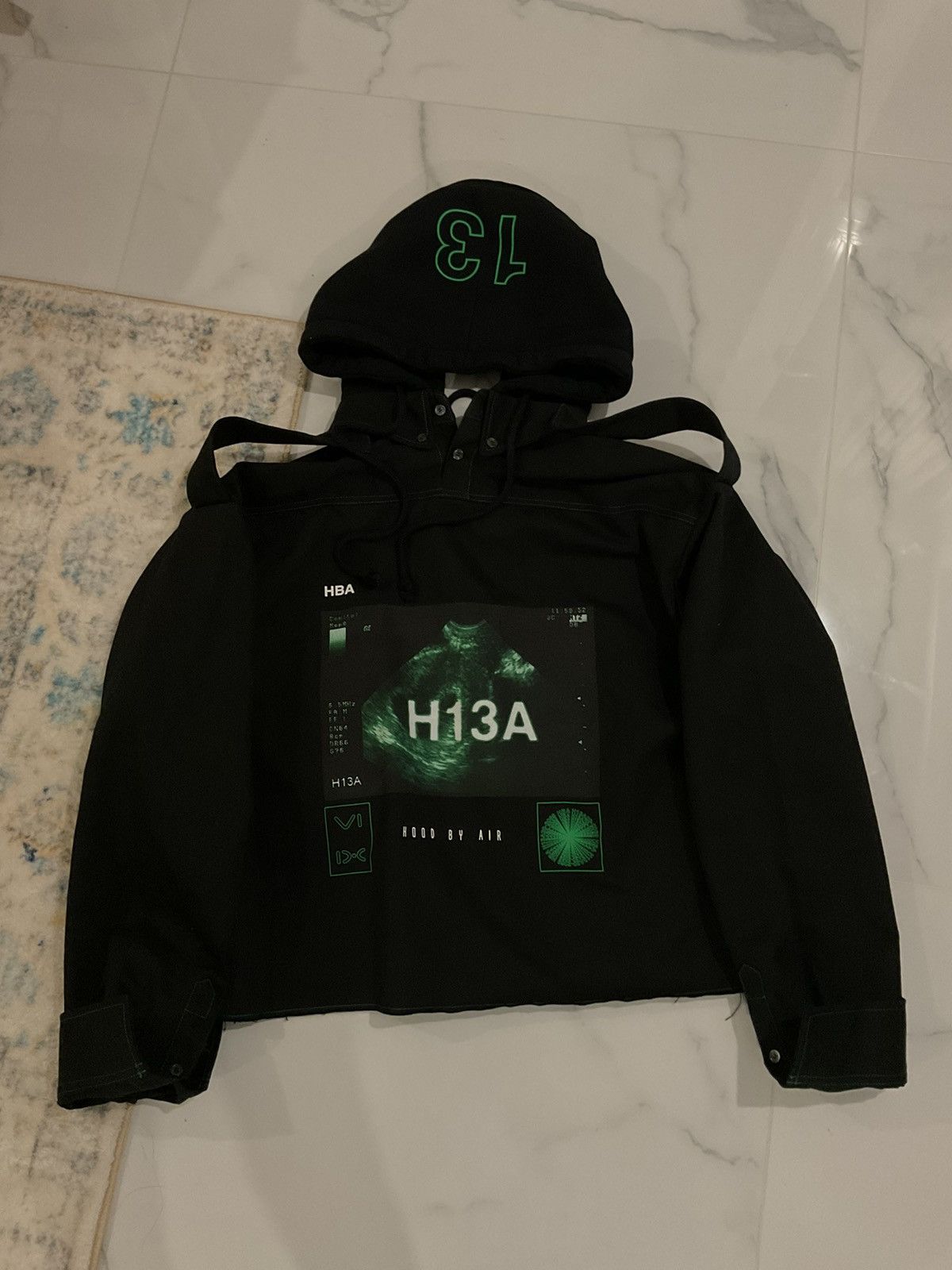 Hood By Air Hood by air trucker sweatshirt two way hoodie Size US XL / EU 56 / 4 - 5 Thumbnail