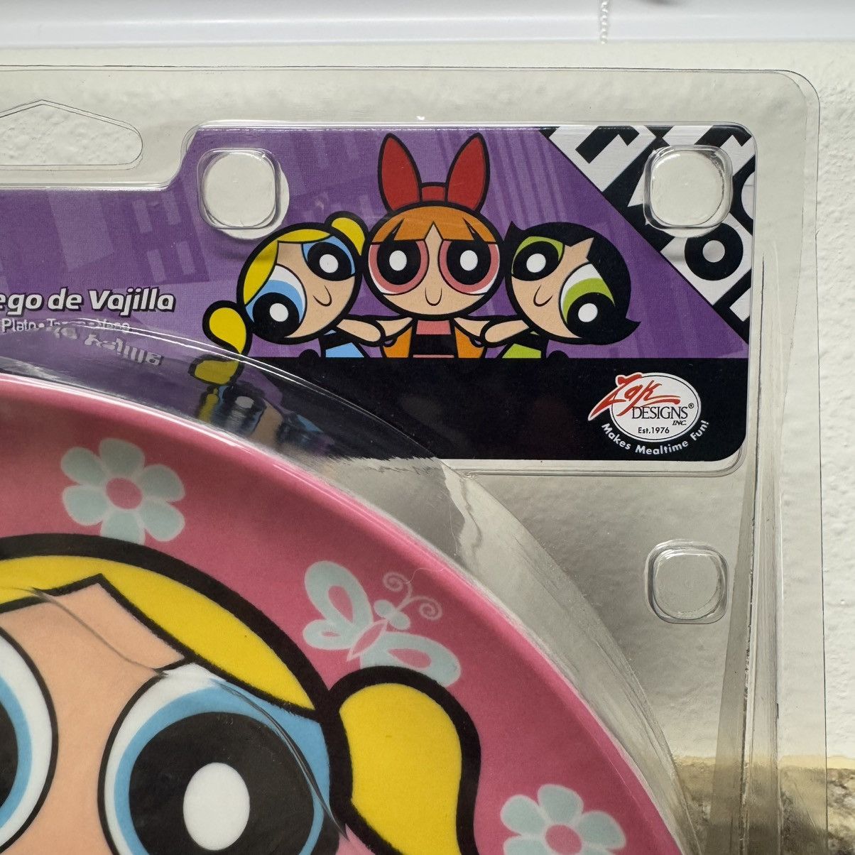 Cartoon Network × Vintage The PowerPuff Girls 3-Piece Dinnerware Set Plate Bowl Cup Size ONE SIZE - 6 Thumbnail
