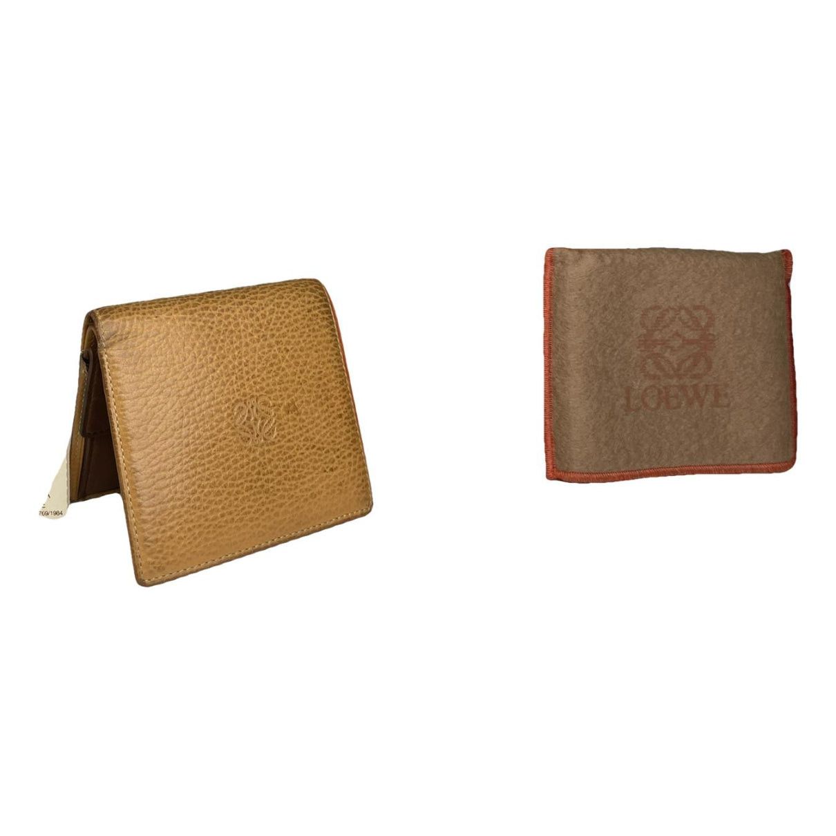 Loewe Orange Leather Wallet Size ONE SIZE - 1 Thumbnail