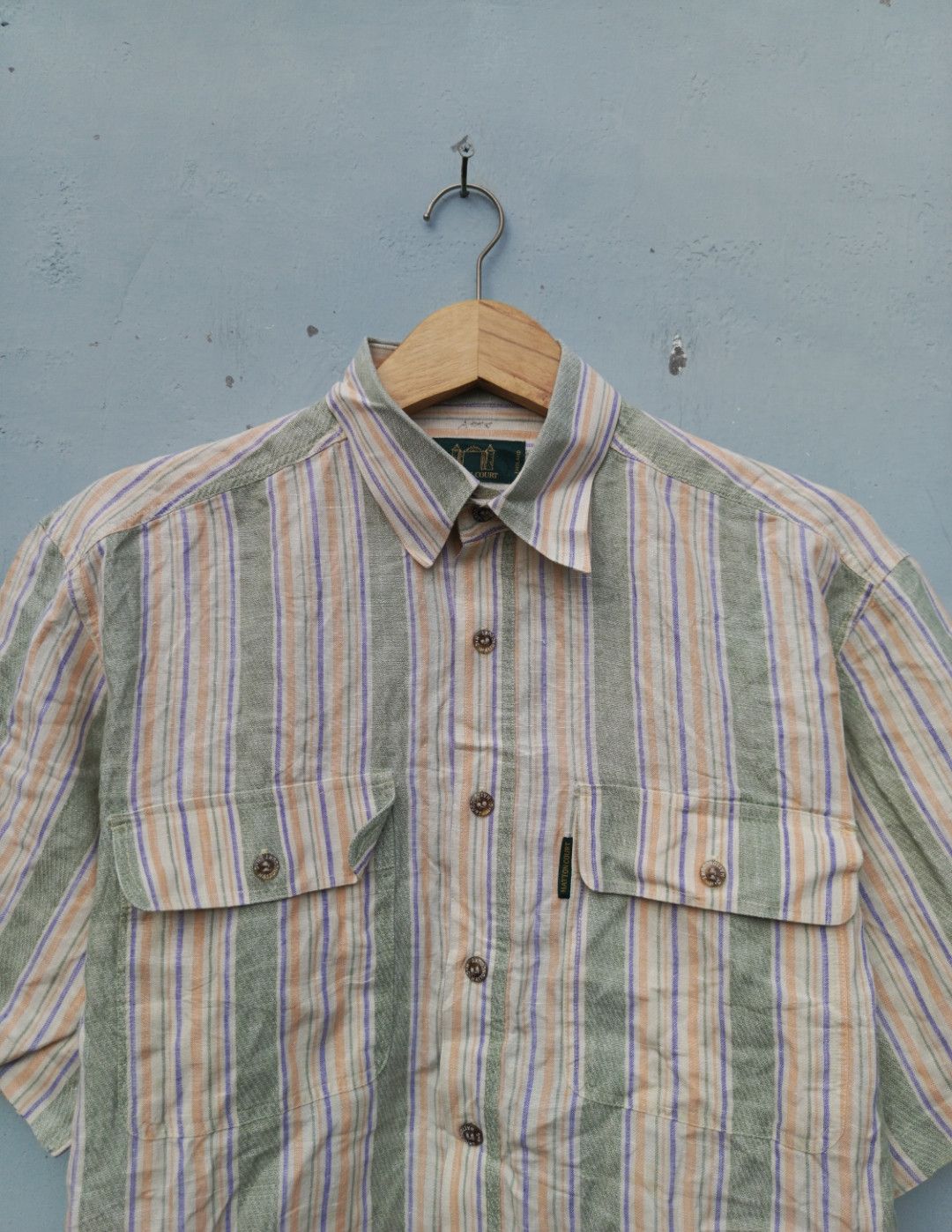 Vintage Hatton court stripe shirt button ups Size US L / EU 52-54 / 3 - 2 Thumbnail