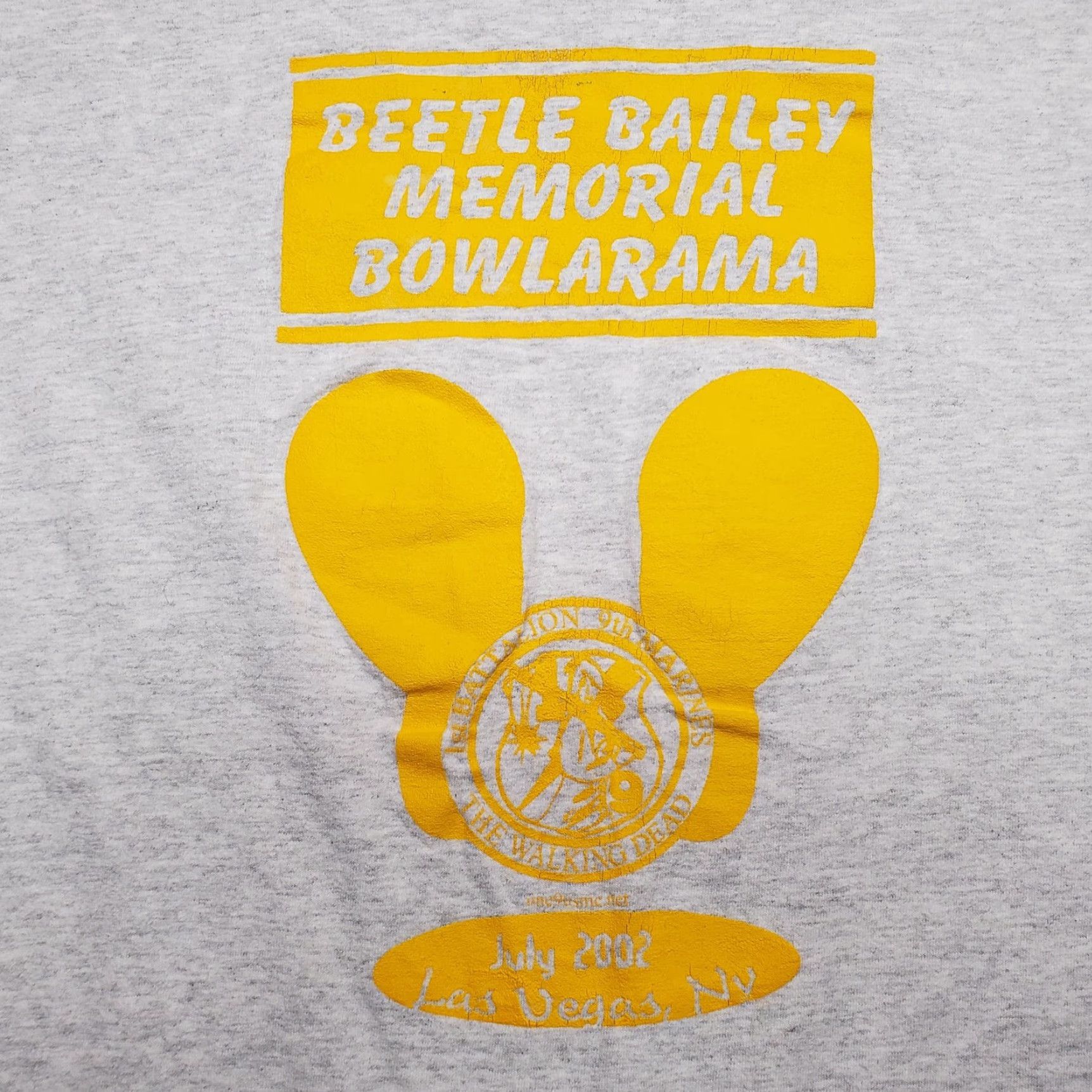Vintage VINTAGE Unbranded Shirt Men M Gray Short Sleeve 2002 Beetle Bailey Memorial Bowlarama 90s USA Mens Size US M / EU 48-50 / 2 - 6 Thumbnail