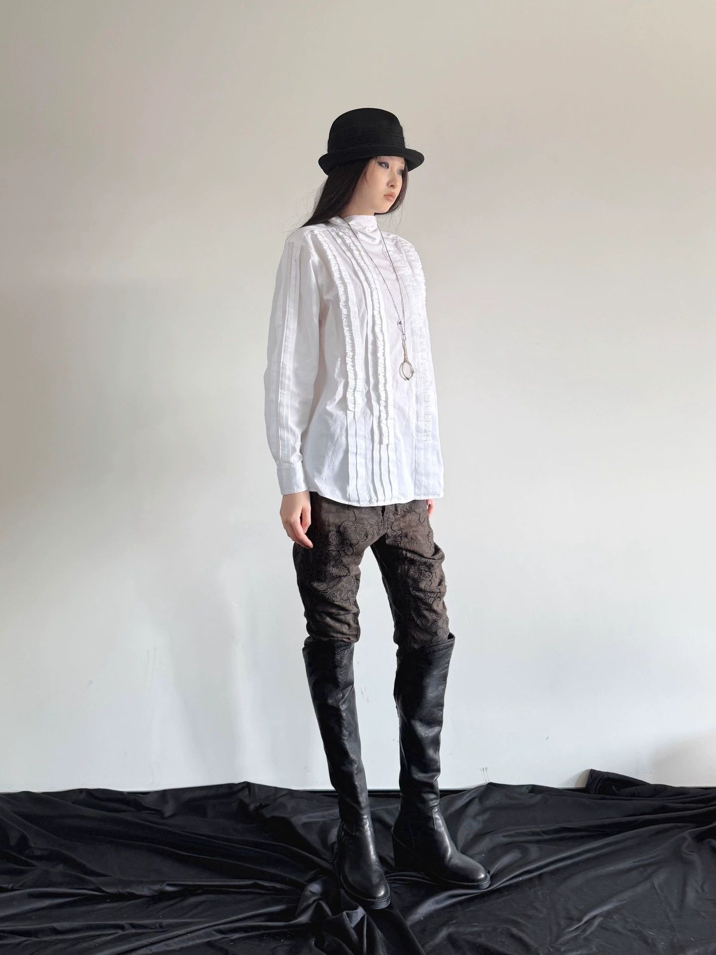 Dries Van Noten Dries Van Noten Vintage White Turtleneck Shirt Size S Size S / US 4 / IT 40 - 3 Thumbnail
