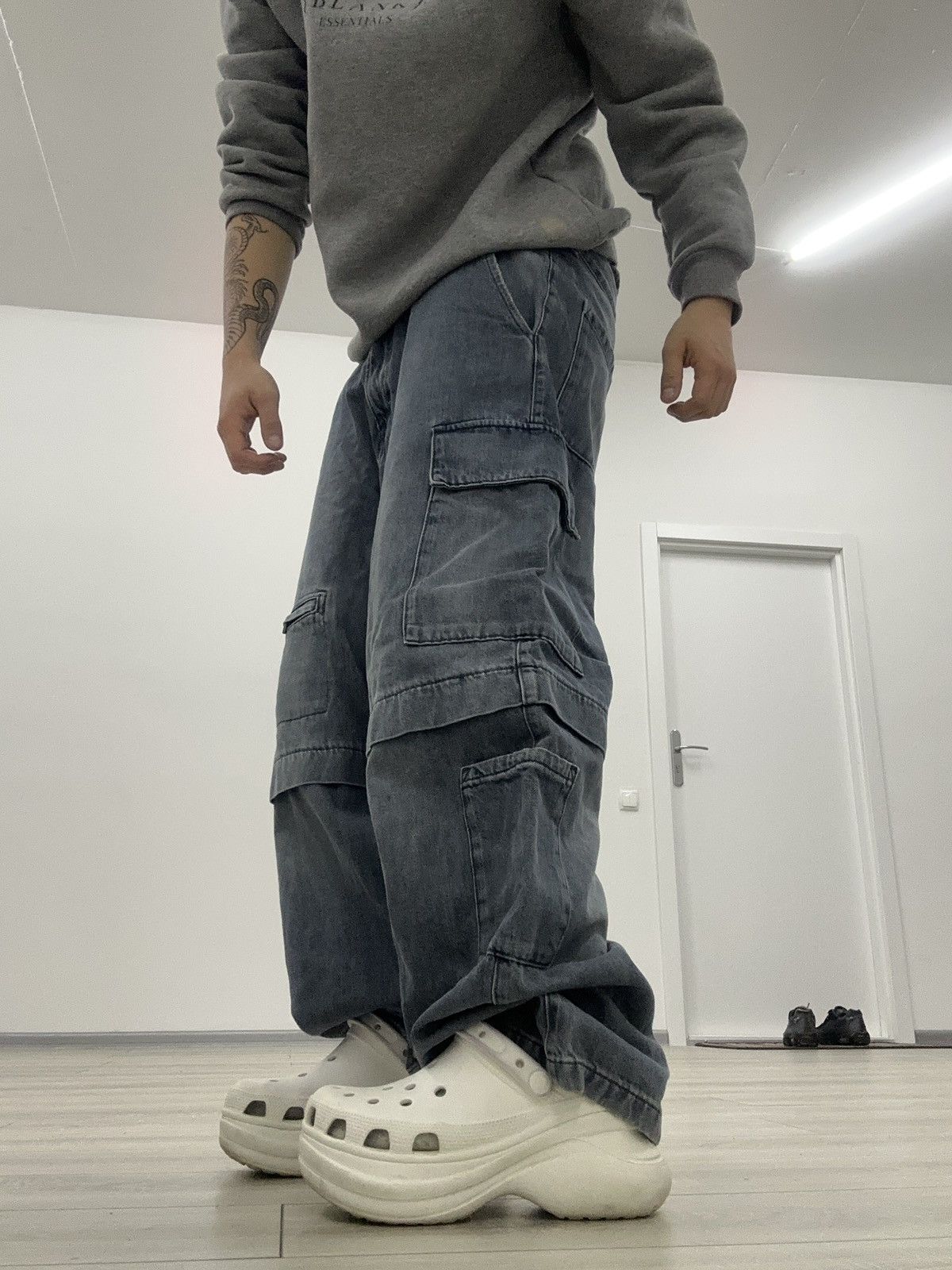 Hysteric Glamour Baggy Wide Y2K Cargo Multipocket Hysteric Glamour Jeans Size US 32 / EU 48 - 2 Thumbnail