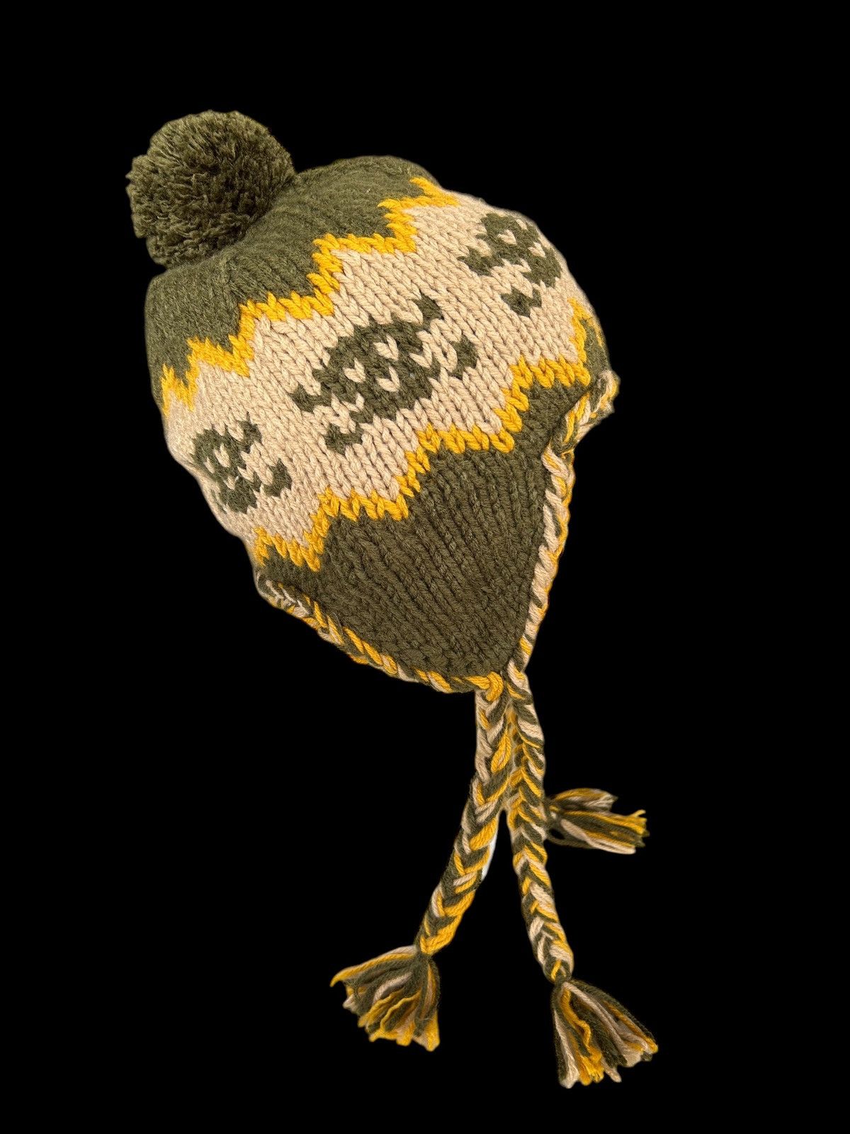 Japanese Brand × Kapital × Vintage Skull Crochet Knitted Rare Beanie Hats ☠️☠️ Size ONE SIZE - 5 Thumbnail
