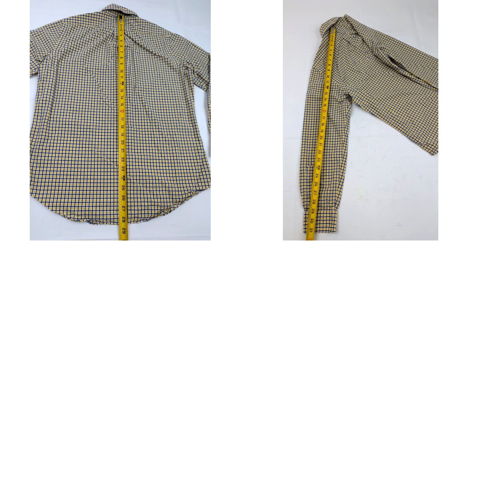 Polo Ralph Lauren VINTAGE Polo Ralph Lauren Button-Down Long Sleeve Shirt Men M Plaid Blue Yellow Cotton Size US M / EU 48-50 / 2 - 8 Thumbnail