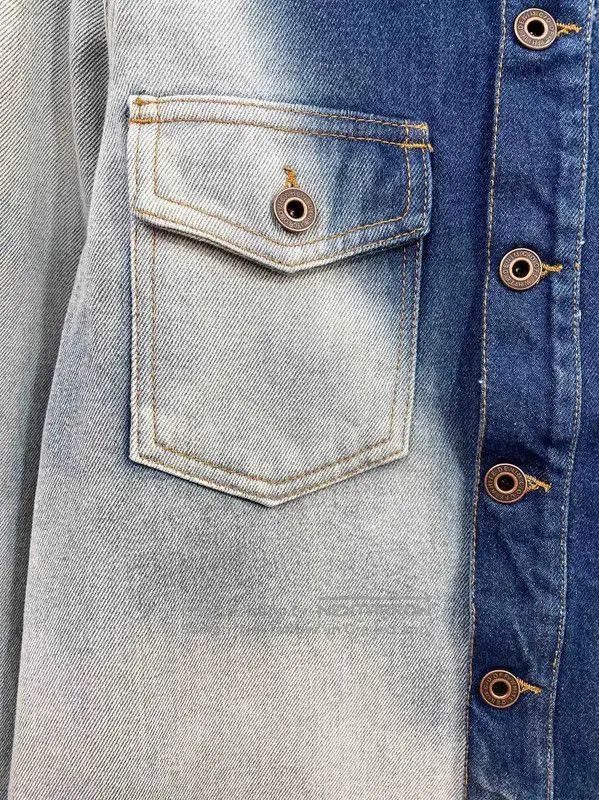 Off-White Off-White Men's Denim Shirt with Unique Wash . Size US XXS / EU 40 - 4 Thumbnail