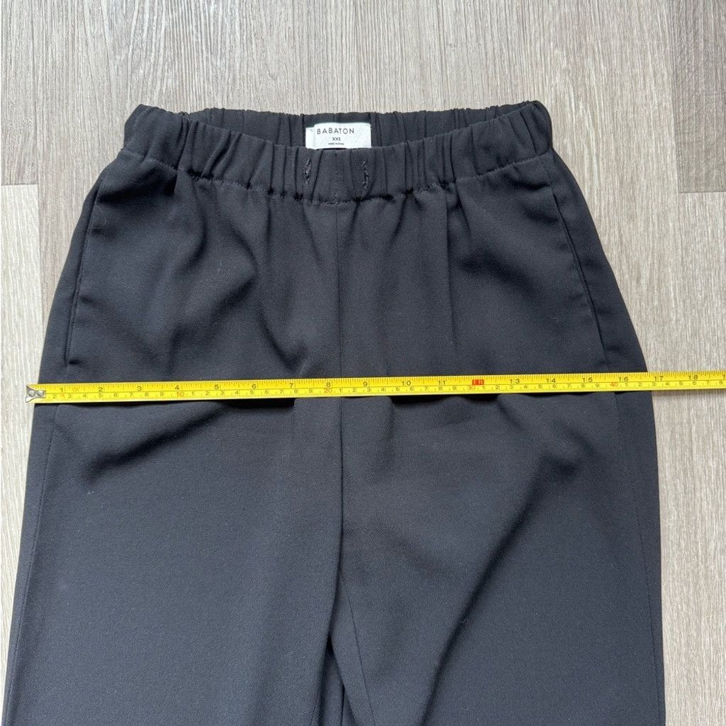 Aritzia Babaton Aritzia Black Trousers with Relaxed Fit Waistband Size 24" / US 00 / IT 34 - 5 Thumbnail