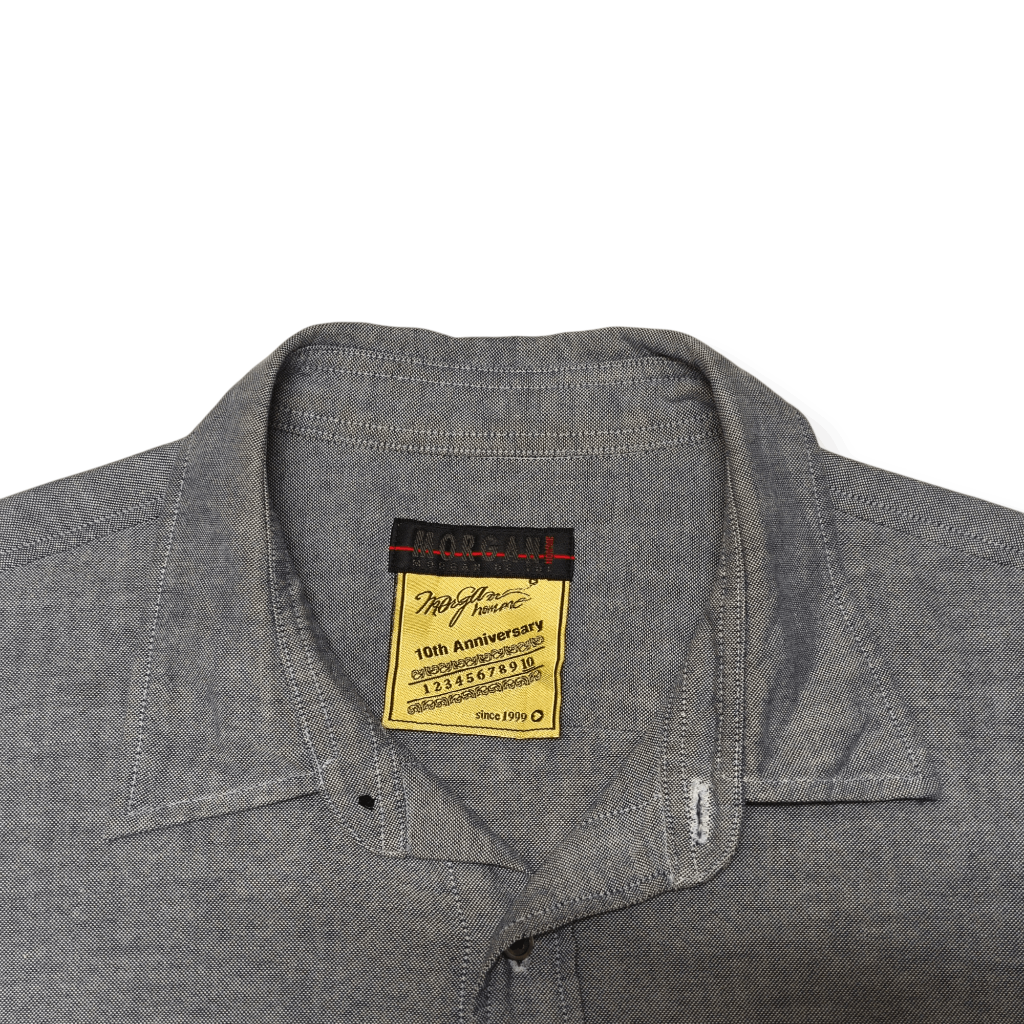 Morgan De Toi Morgan Homme De Toi 10th Anniversary Frayed Button Shirt Size US M / EU 48-50 / 2 - 6 Thumbnail