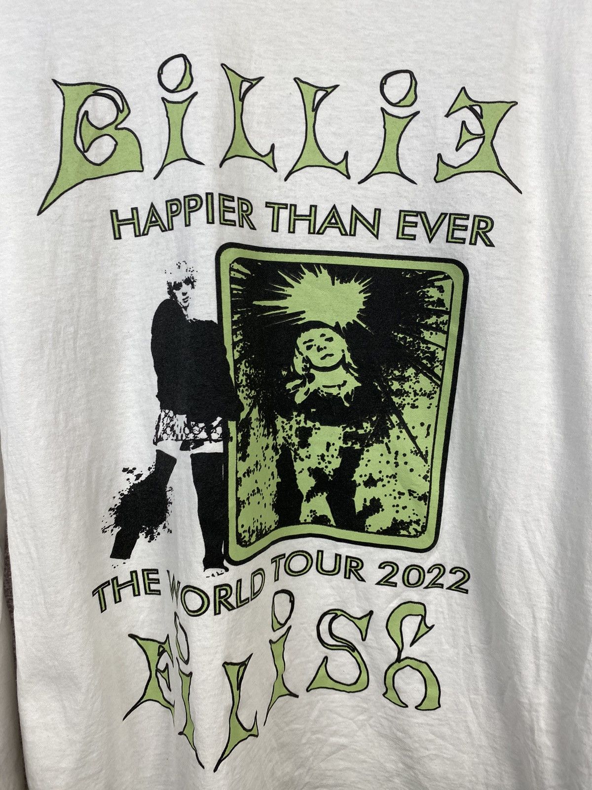 Billie Eilish Billie Eilish Happier Than Ever World Tour Long sleeve 2022 Size US M / EU 48-50 / 2 - 2 Thumbnail