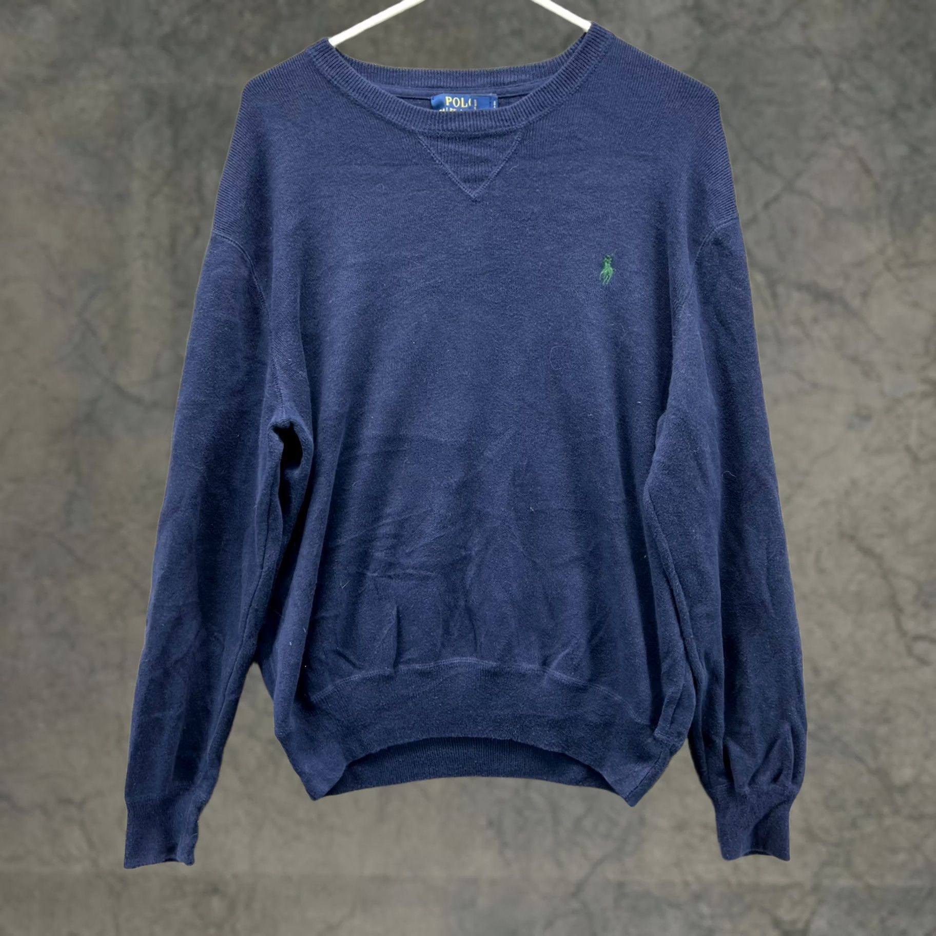 Polo Ralph Lauren Vtg Polo Ralph Lauren Sweater Mens Medium Blue Fleece Crewneck Pony Pullover Size US M / EU 48-50 / 2 - 1 Thumbnail