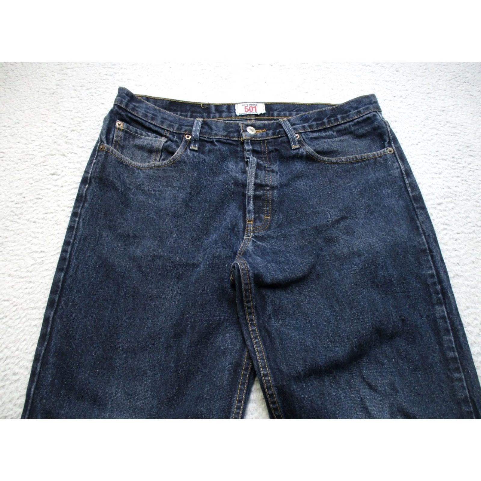Levi's VINTAGE Levi's 501xx Jeans Mens 34 Blue Denim Button Fly Straight Leg Size US 34 / EU 50 - 2 Thumbnail