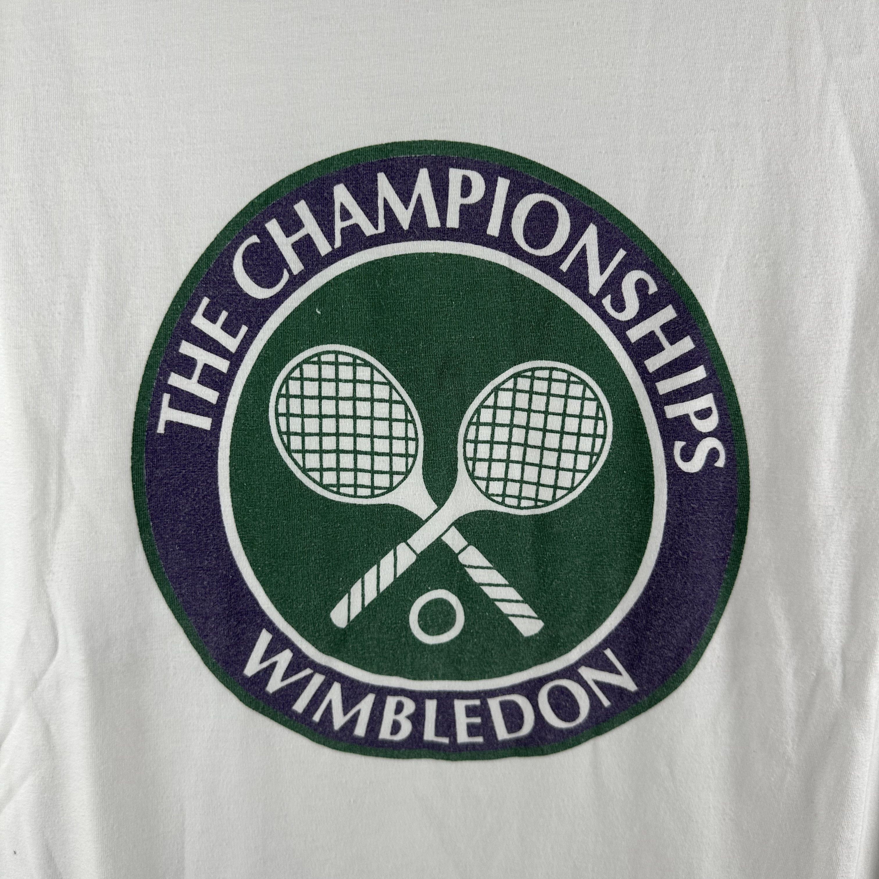 Vintage Vintage 90s Wimbledon Tennis Championship Promo T-shirt Size US L / EU 52-54 / 3 - 2 Thumbnail
