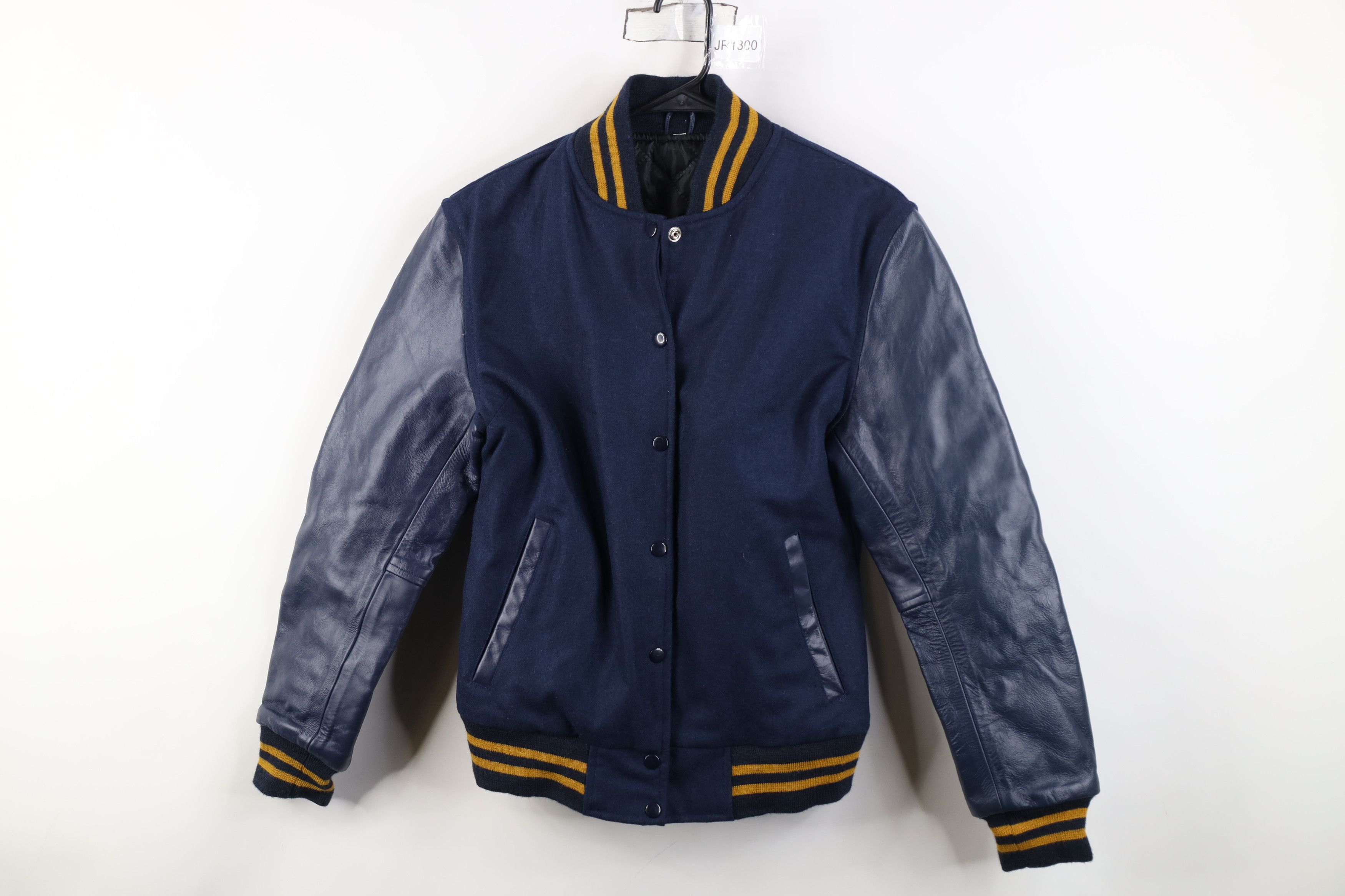 Vintage Vintage 90s Streetwear Wool Leather Varsity Letterman Jacket Size XL / US 12-14 / IT 48-50 - 1 Thumbnail