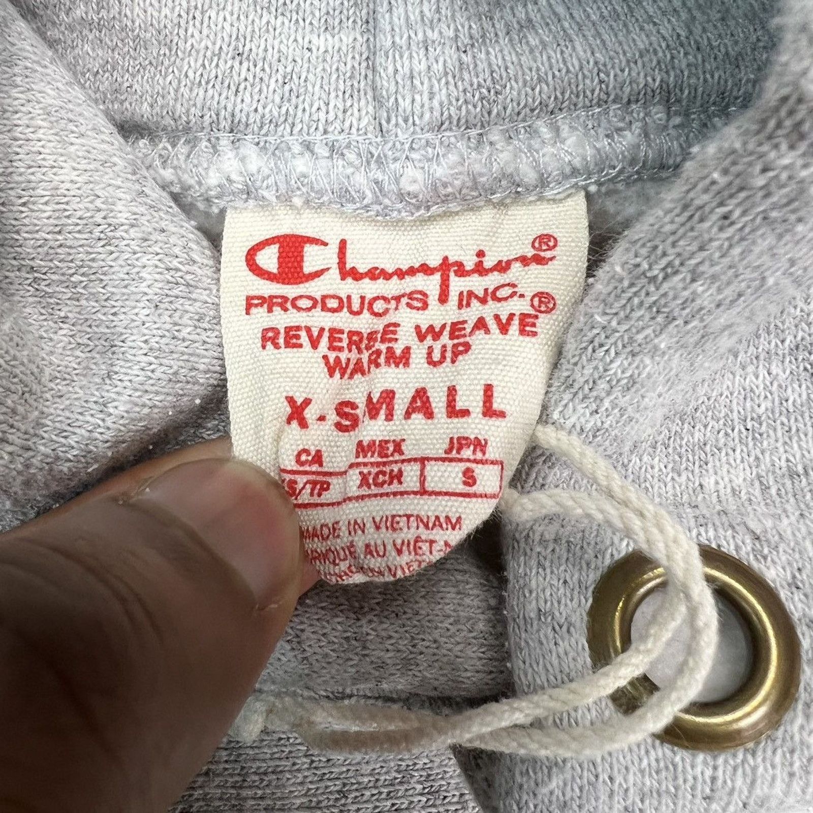 Champion × Vintage Champion Hoodie XS Reverse Weave Script Pullover Hooded Size XS / US 0-2 / IT 36-38 - 8 Thumbnail
