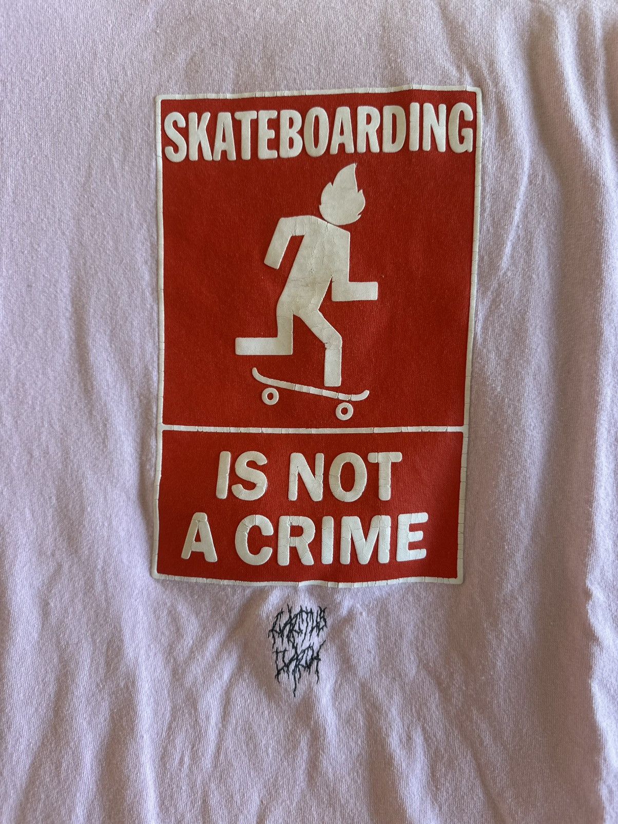 Travis Scott Travis Scott No Loitering Skateboarding Pink Tee size XL Size US XL / EU 56 / 4 - 2 Thumbnail