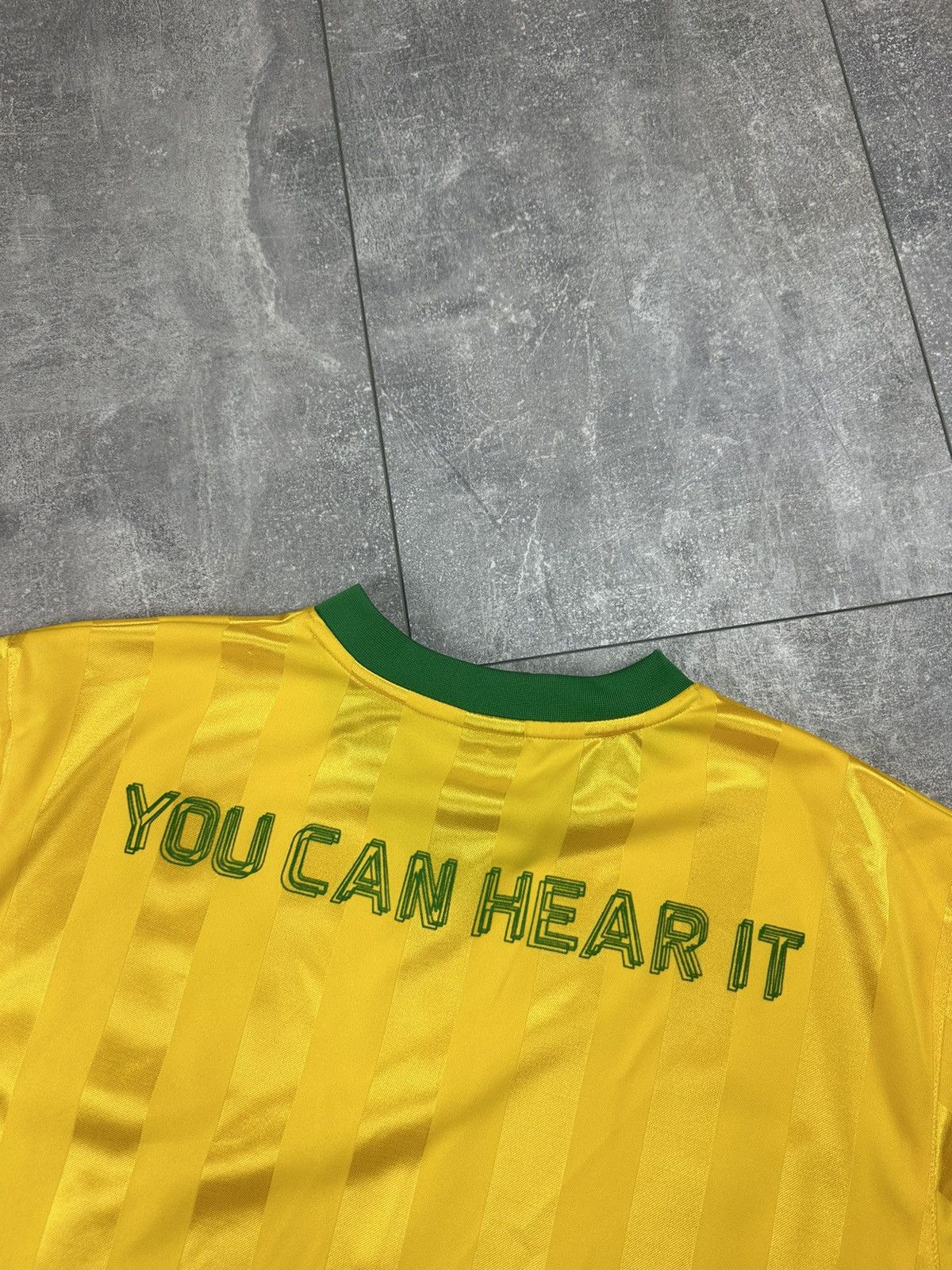 Nike Nike Yellow Ole Brazil Style Striped T-Shirt Jersey Size US L / EU 52-54 / 3 - 11 Thumbnail