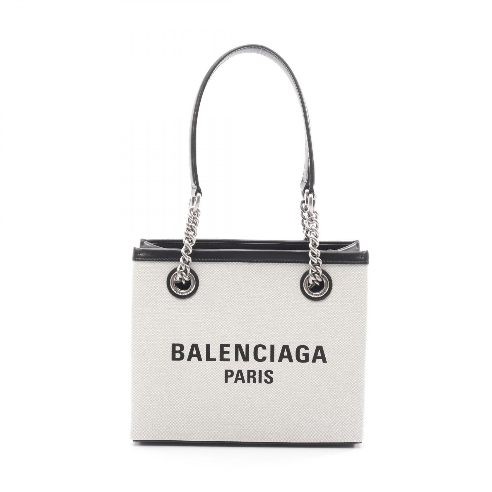 Balenciaga Balenciaga Balenciaga Duty Free Small Canvas Leather Tote Bag Canvas Tote Bag 7599412 DUTY FREE for USA Size ONE SIZE - 1 Thumbnail