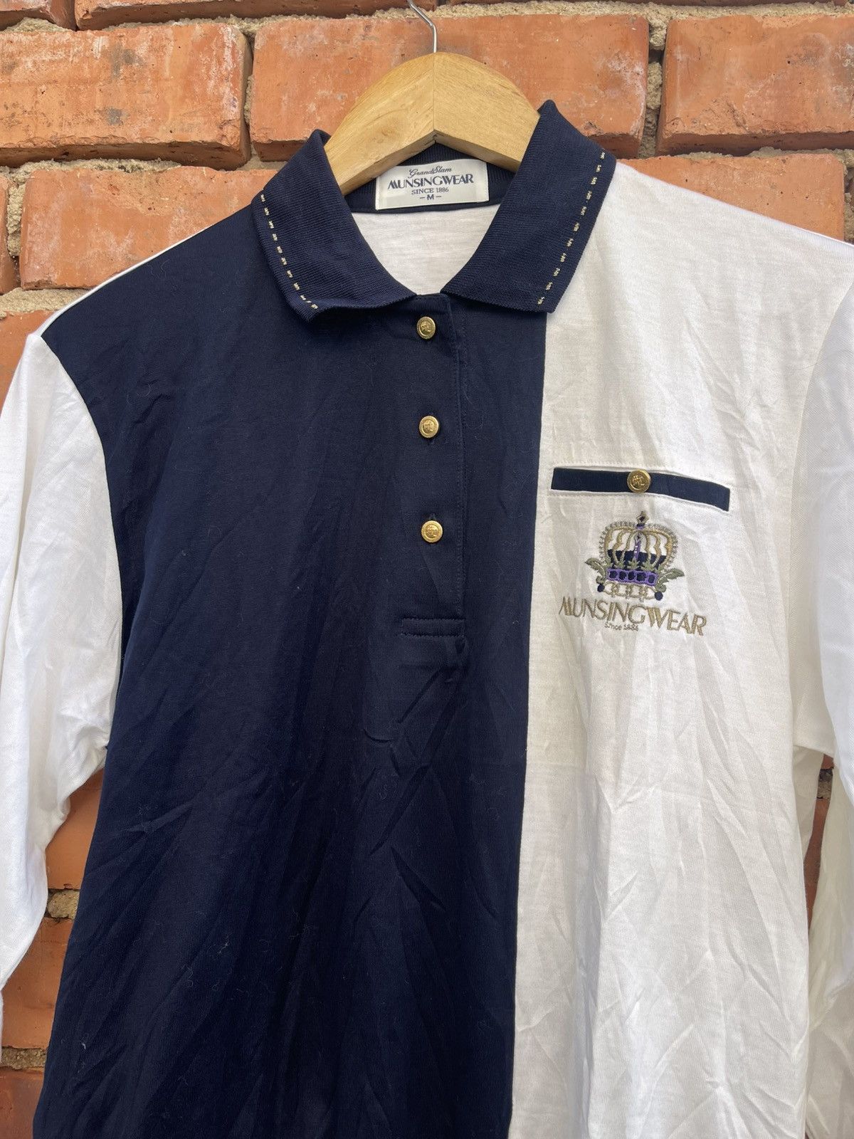Grand Slam Vintage Grandslam Munsingwear Polo Shirt Single Pocket Size US M / EU 48-50 / 2 - 2 Thumbnail