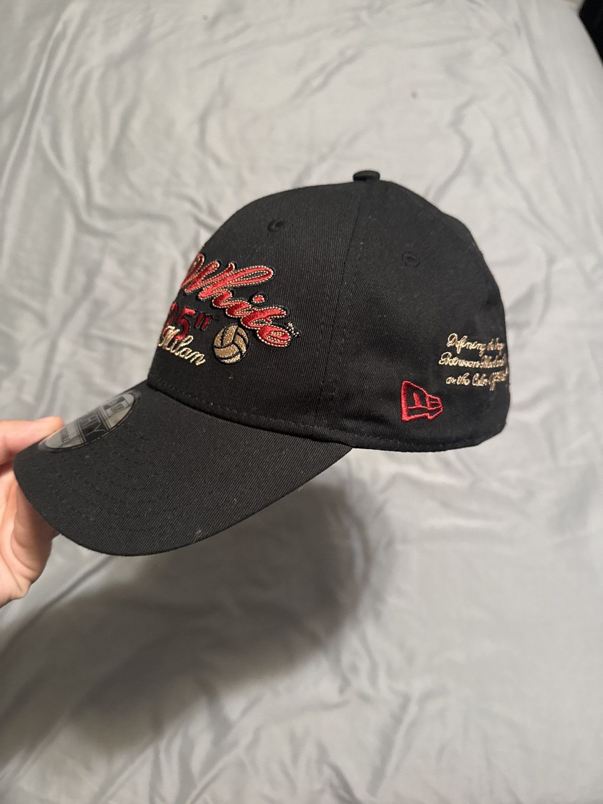 Off-White OffWhite x A.C. Milan Script New Era Hat Size ONE SIZE - 3 Thumbnail