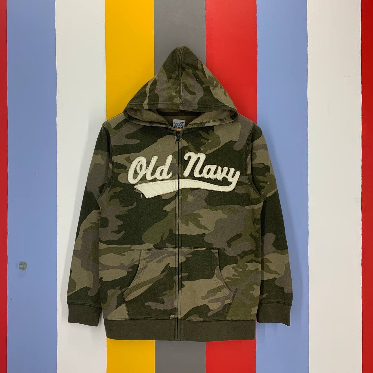 Old Navy OLD NAVY Camouflage Zipper Hoodie #2400-12 Size S / US 4 / IT 40 - 1 Thumbnail