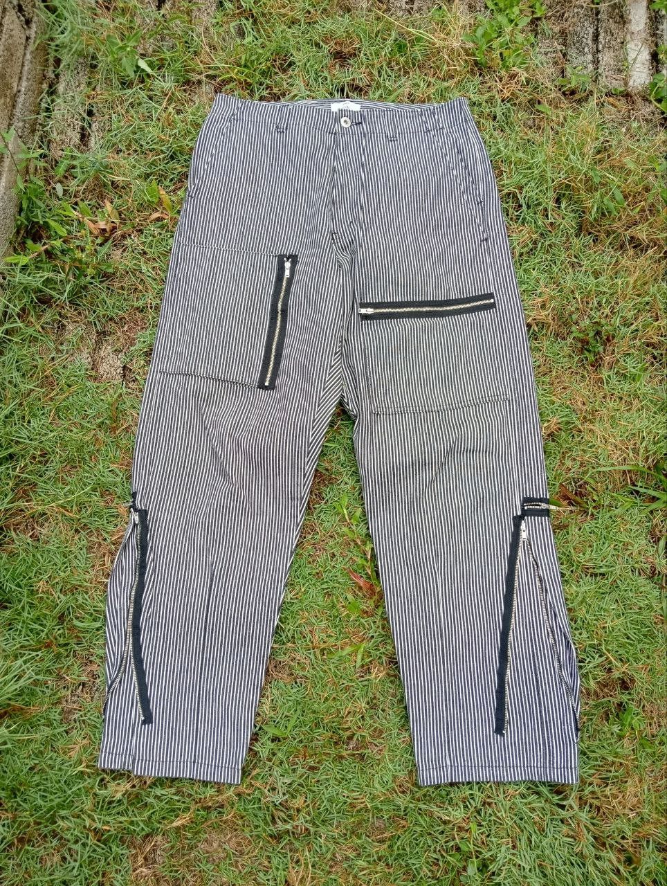 image of Stealsjapanese Studio Seven Hickory Zipper Pants in Hickory Stripe, Men's (Size 31)