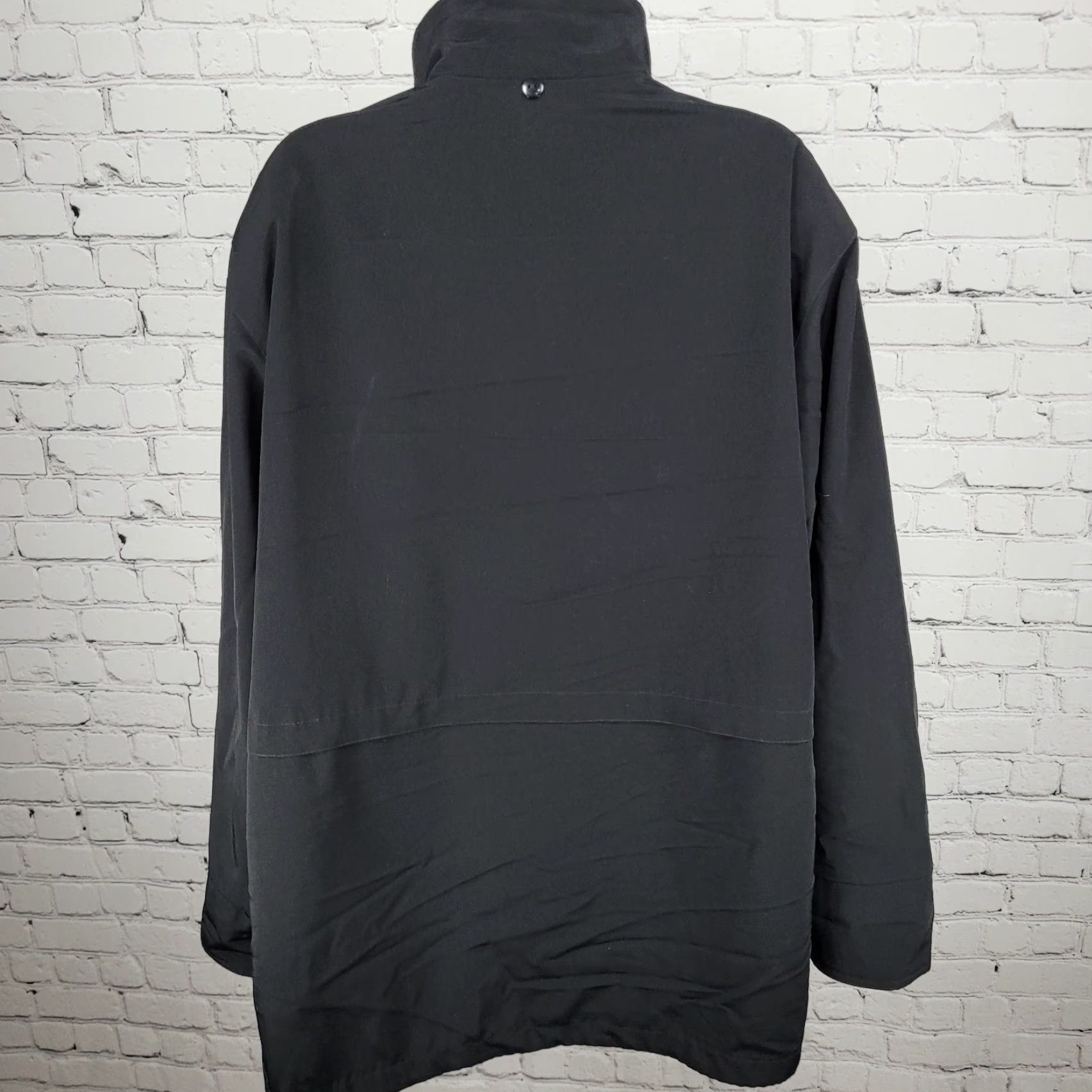 Vintage VTG Giorgio Morandi Black Gold Snap Full Zip Pockets Lined Collared Jacket 1X Womens Black Gold Snap Full Zip Pockets Lined Collared Jacket 1X Size XL / US 12-14 / IT 48-50 - 2 Thumbnail