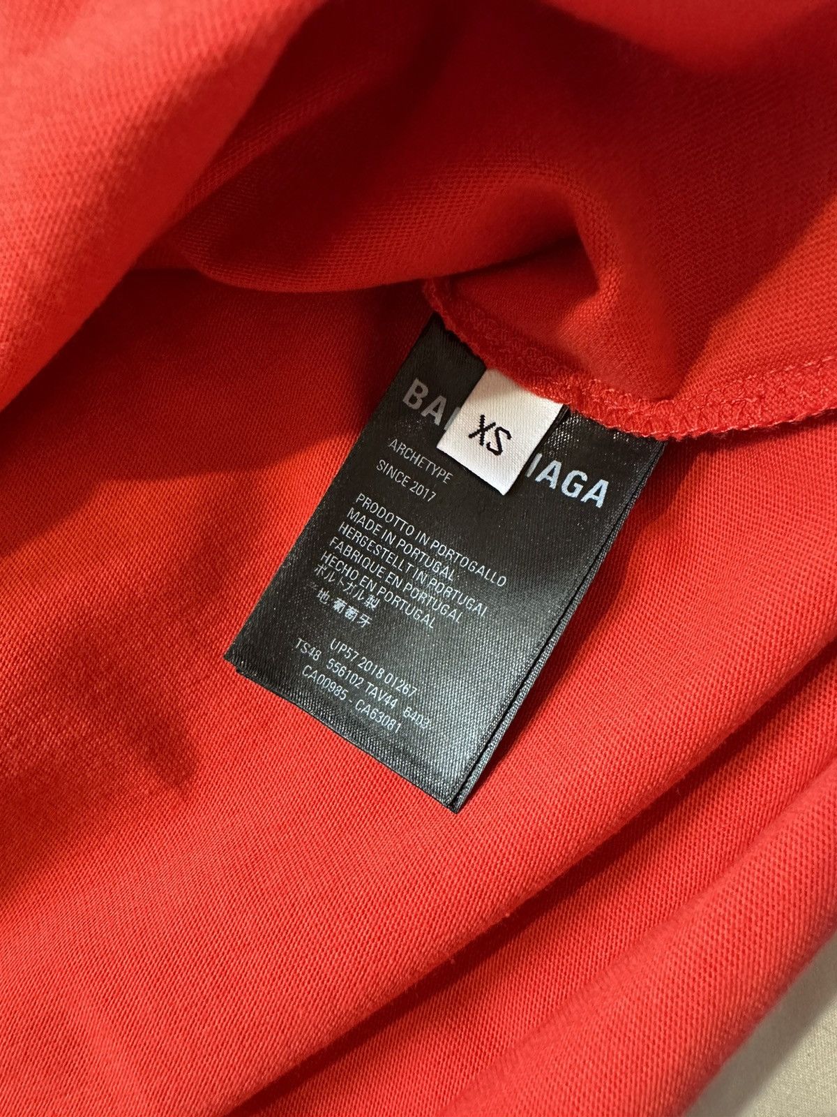 Balenciaga Red 2017 Balenciaga Campaign Tee - XS Size US XL / EU 56 / 4 - 4 Thumbnail