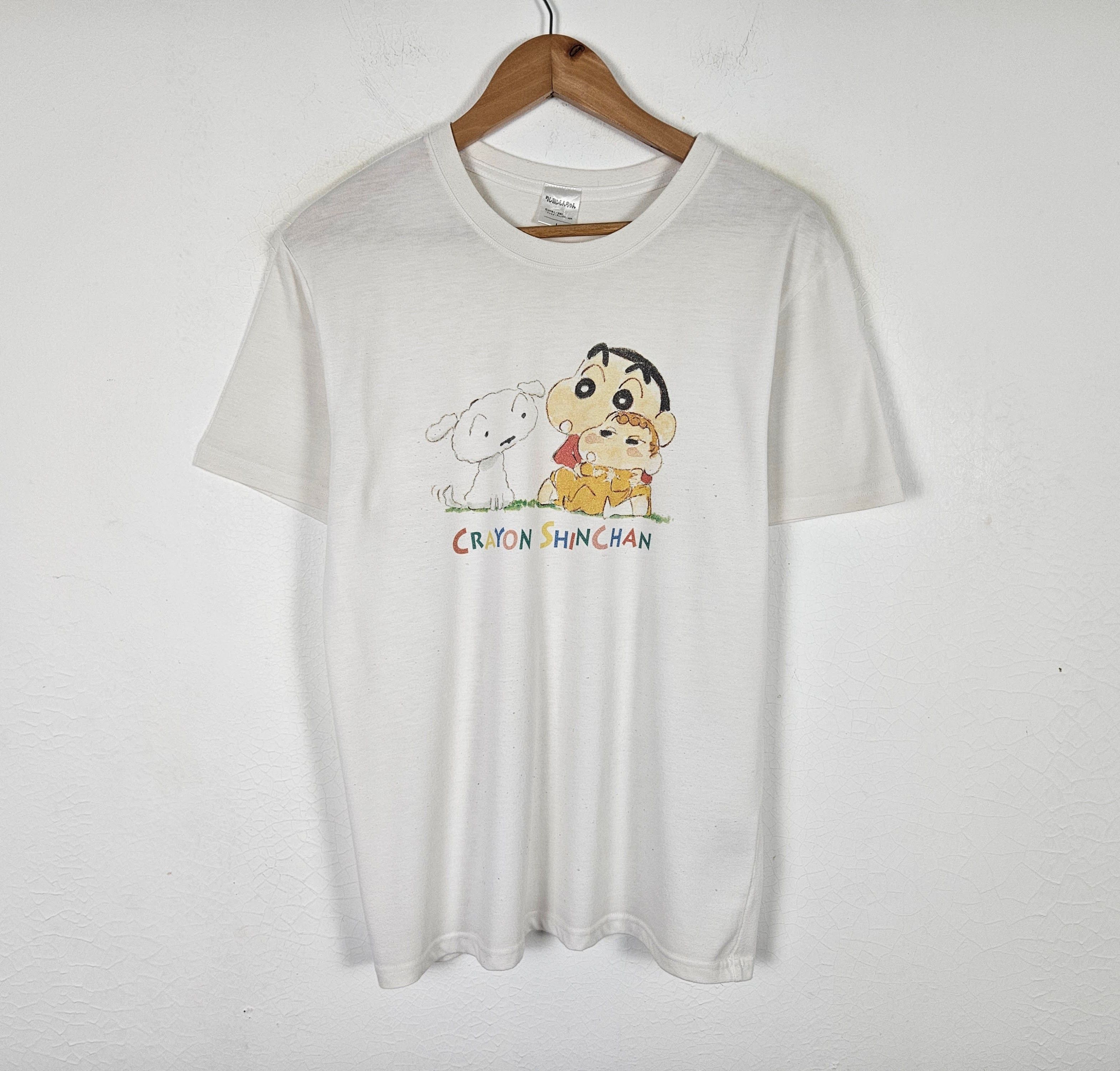 Anime × Japanese Brand Vintage Crayon Shin Chan shiro tv cartoon show shirt Size US L / EU 52-54 / 3 - 2 Thumbnail