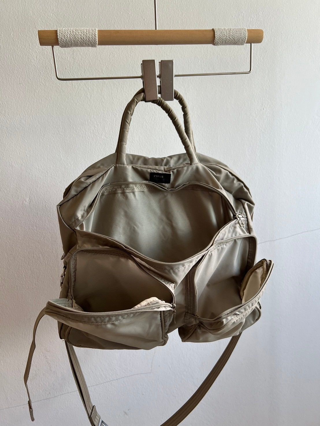 Yohji Yamamoto Y'saccs Pour Femme Multi Pocket Nylon Sling/Hand Bag Size ONE SIZE - 12 Thumbnail