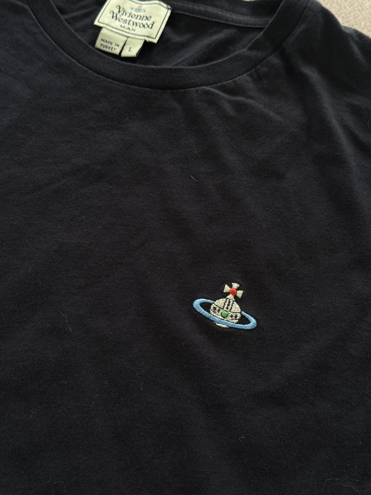 Vivienne Westwood Vivienne Westwood Fabulos Small Logo Classic T-Shirt Size US L / EU 52-54 / 3 - 7 Thumbnail