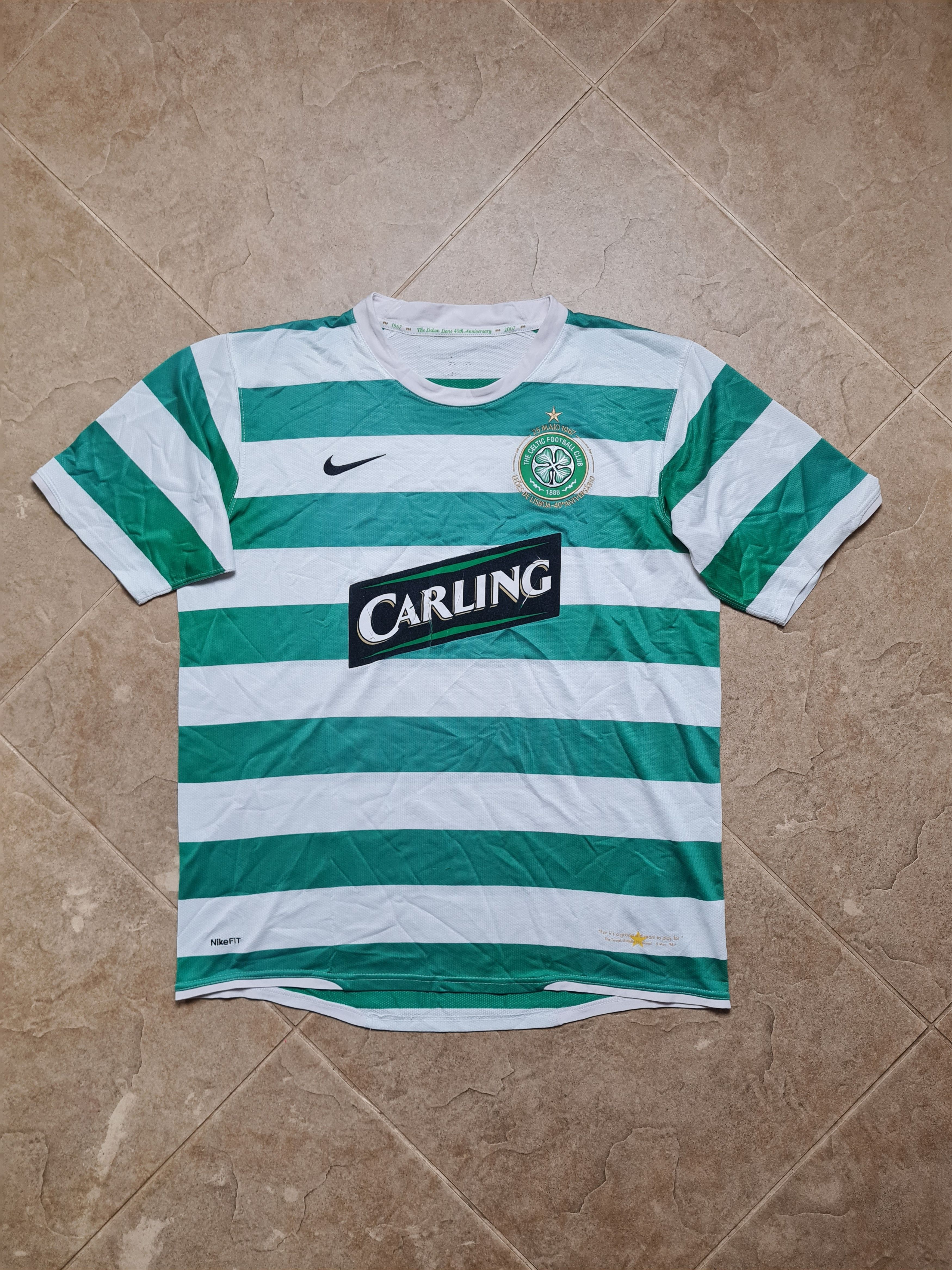 Nike CELTIC SCOTLAND 2007/2008 HOME FOOTBALL SHIRT JERSEY NIKE Size US L / EU 52-54 / 3 - 2 Thumbnail