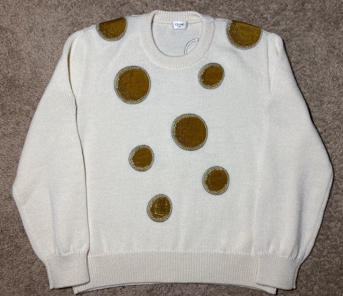 Celine AW23 Celine Coin Brushed Wool Knit Sweater Hedi 2023 Size US L / EU 52-54 / 3 - 1 Thumbnail