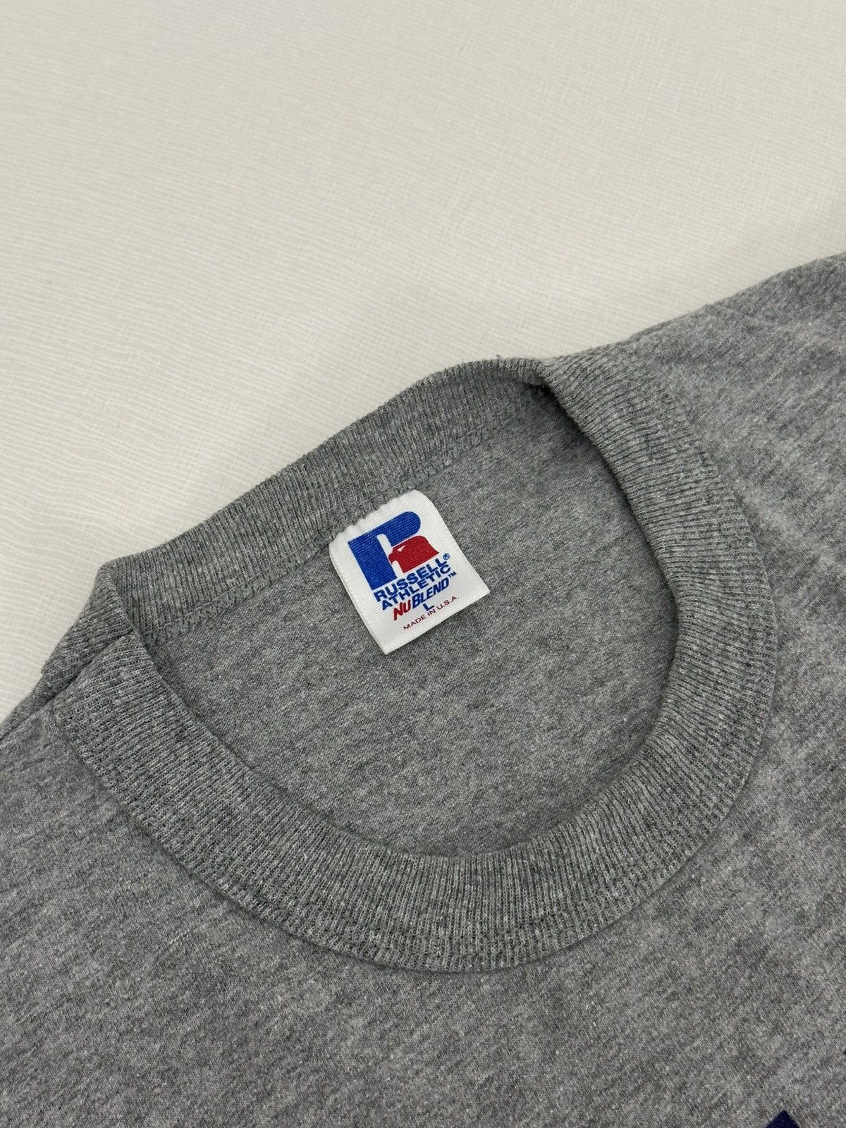 Russell Athletic Vintage 90s Russell Athletic NuBlend Crusader Football Tee L Size US L / EU 52-54 / 3 - 3 Thumbnail