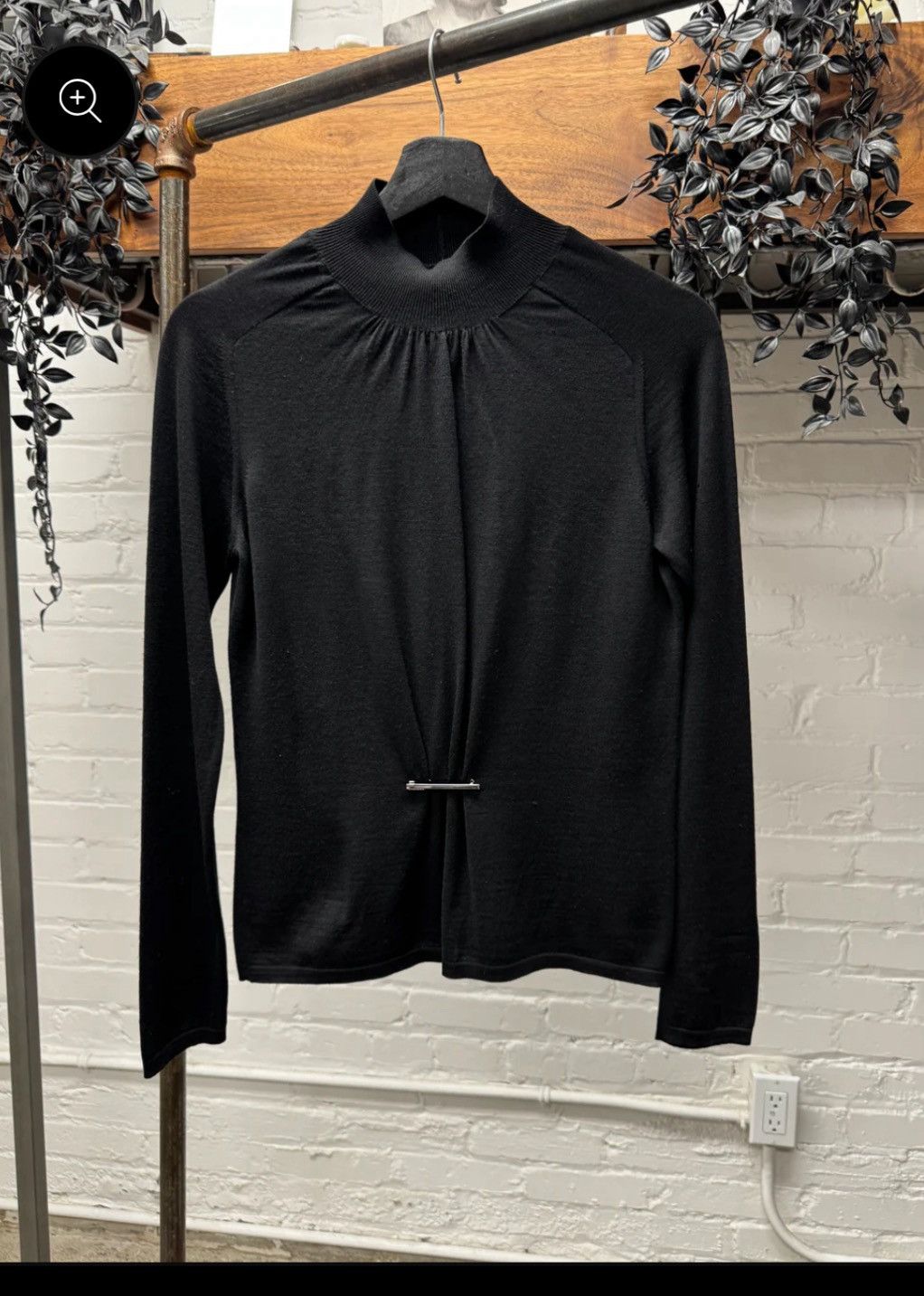 Gucci AW1999 Gucci by Tom Ford 'Pin' Black Cashmere Sweater Size S / US 4 / IT 40 - 1 Thumbnail