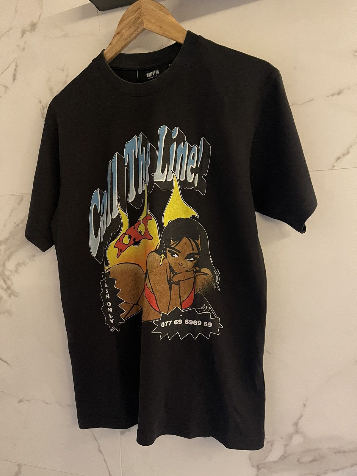 Trapstar London Trapstar Call The Line nudie girl t-shirt sex tee Size US S / EU 44-46 / 1 - 3 Thumbnail