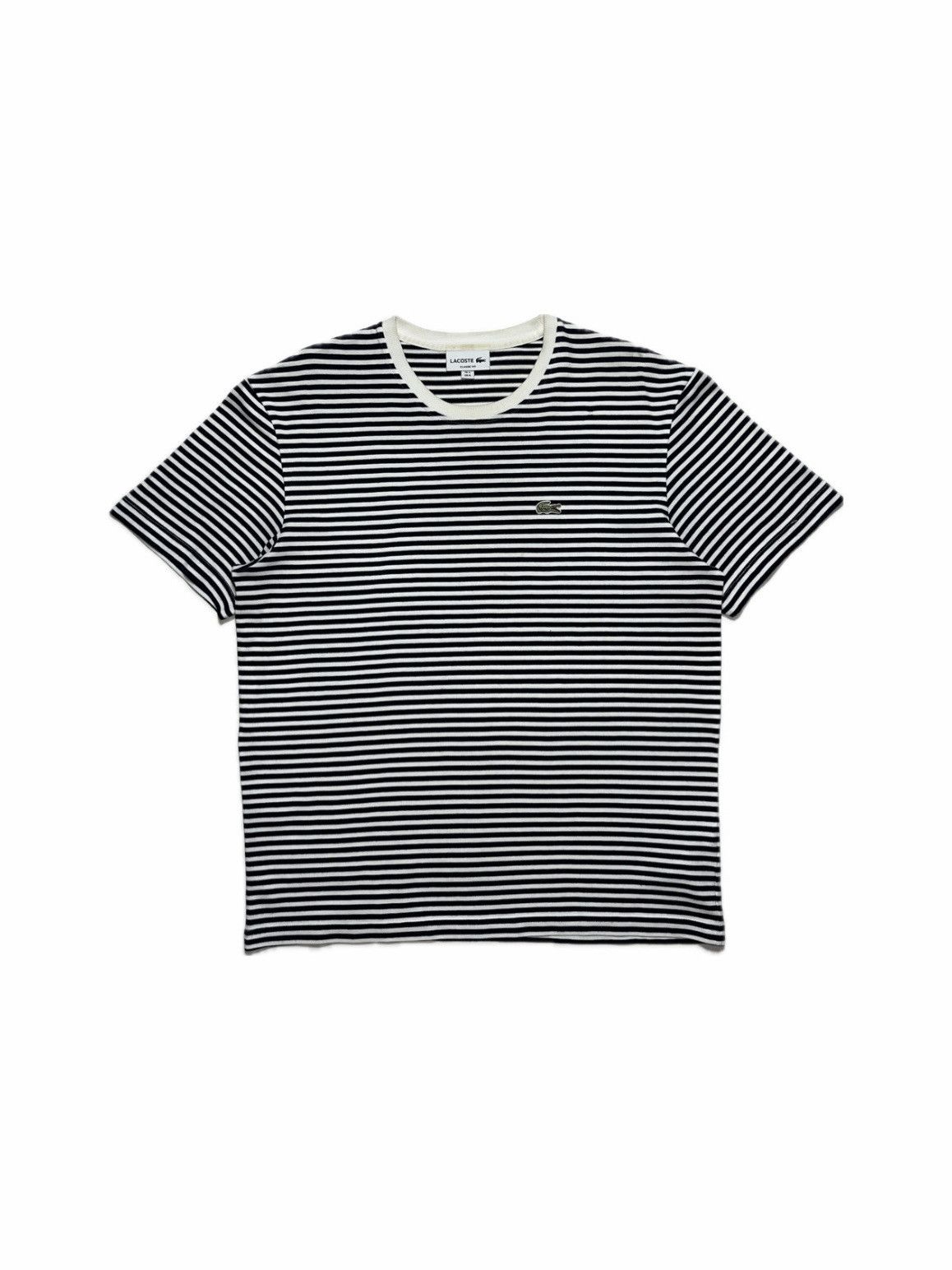 Lacoste Vintage Lacoste Stripped Tee Size US M / EU 48-50 / 2 - 1 Thumbnail