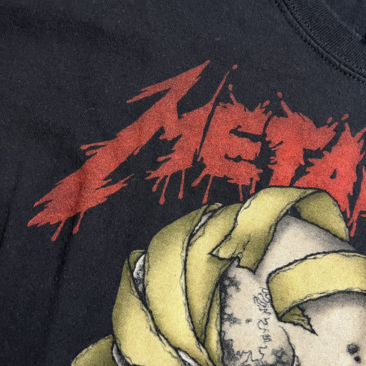 Metallica × Vintage Vintage Metallica Heart Explosive Pushead T-Shirt Size US XL / EU 56 / 4 - 4 Thumbnail