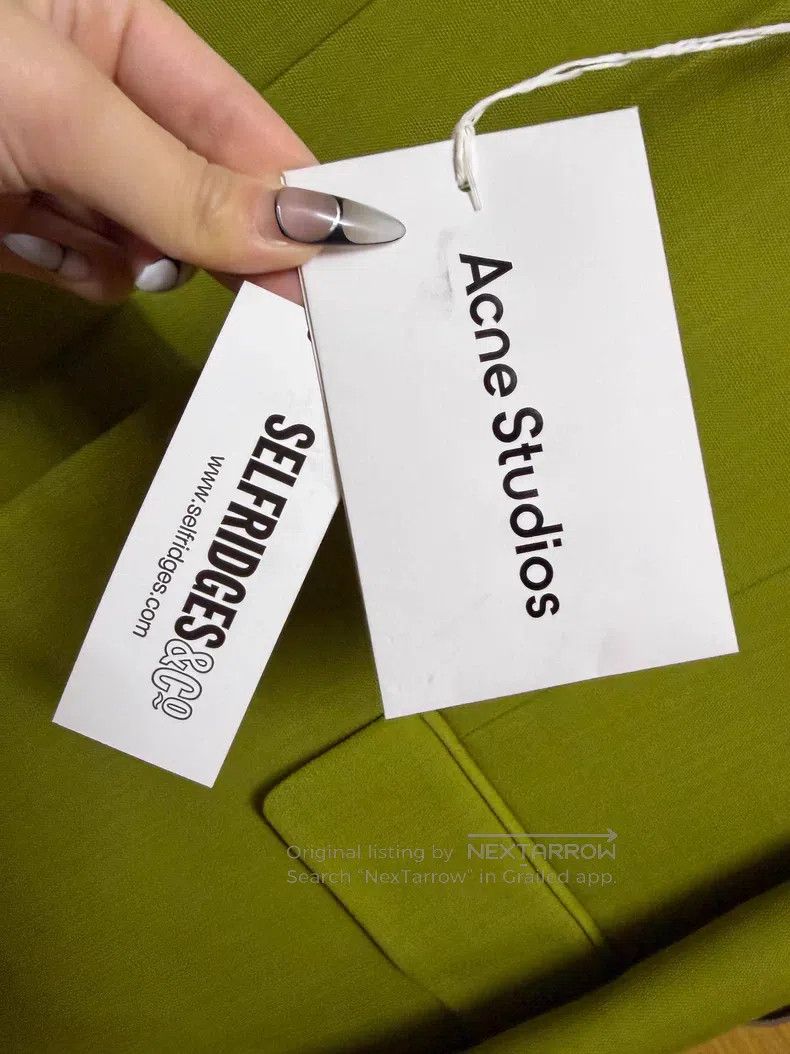 Acne Studios Acne Studios Green Oversized Blazer Size XXS / US 00 / IT 34 - 7 Thumbnail