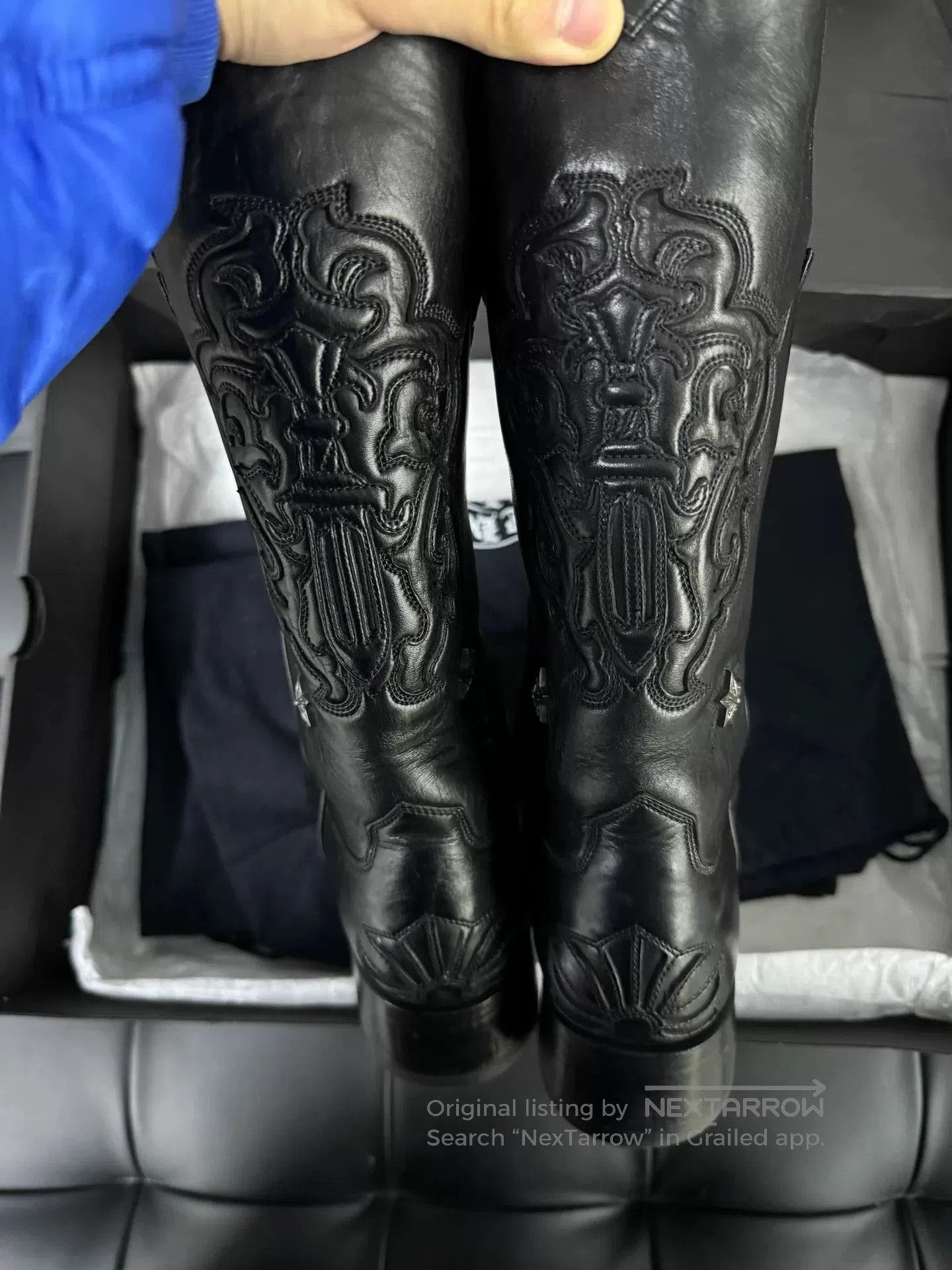 Chrome Hearts Chrome Hearts Western Cowboy Star Boots. Size US 10 / EU 43 - 4 Thumbnail