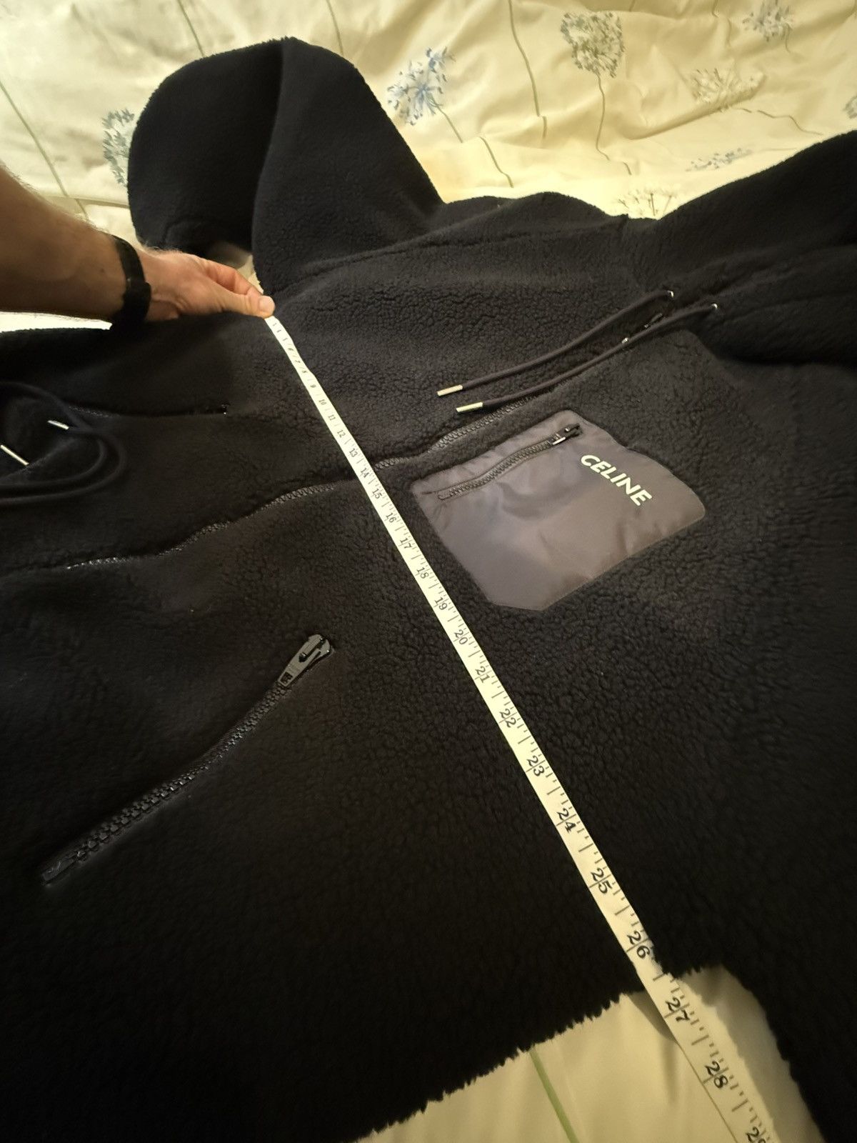 Celine $2.35k 🤑 FW24 Celine logo black fleece jacket Hedi grail M Size US M / EU 48-50 / 2 - 4 Thumbnail