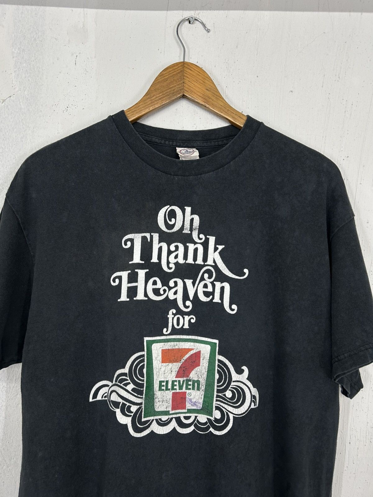 Japanese Brand × Vintage Vintage Tee Delta 7 Eleven 24 Hours Market Oh Thank Heaven Size US L / EU 52-54 / 3 - 2 Thumbnail