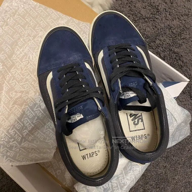 Wtaps Wtaps Collaboration deep blue low-top shoes Size US 5.5 / EU 38 - 3 Thumbnail