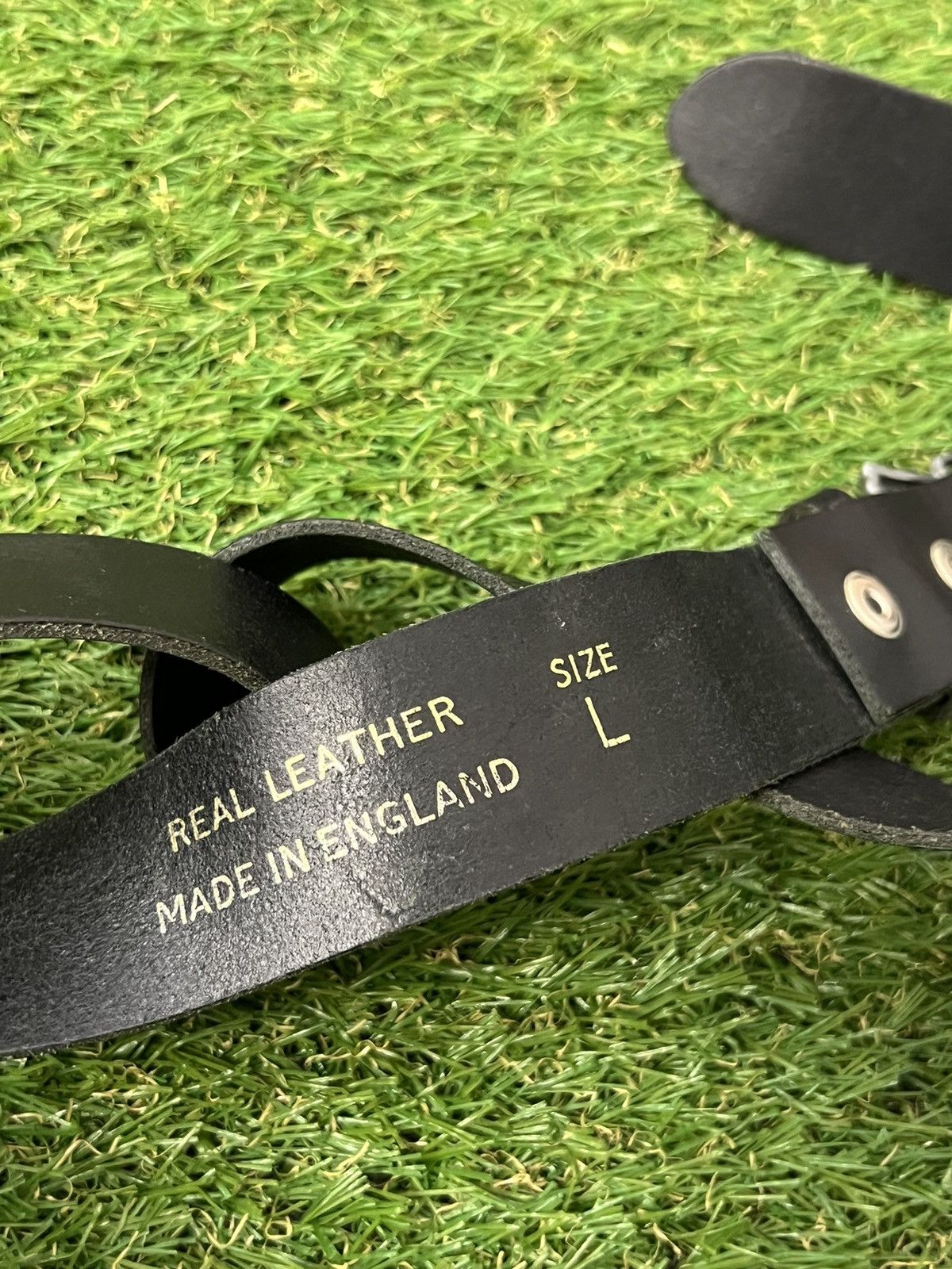 Japanese Brand × Vintage Vintage Skull "Bad to the Bone" Y2k Leather Dark Brown Belt Size ONE SIZE - 6 Thumbnail