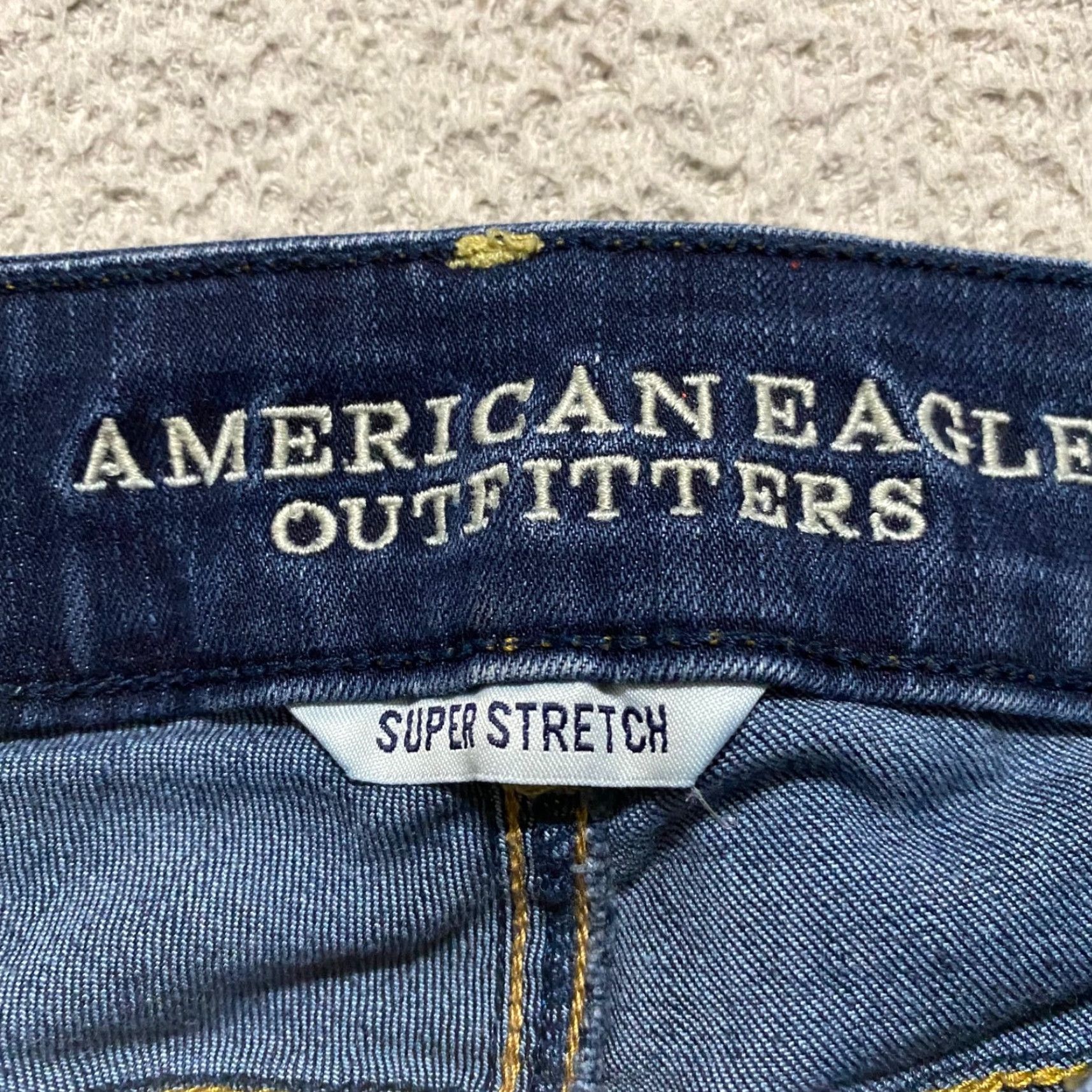 American Eagle Outfitters American Eagle Outfitters Jeans Cropped Women's 6 Blue Denim Dark Wash Stretch Crop 5-Pocket Regular Womens Size 28" / US 6 / IT 42 - 3 Thumbnail