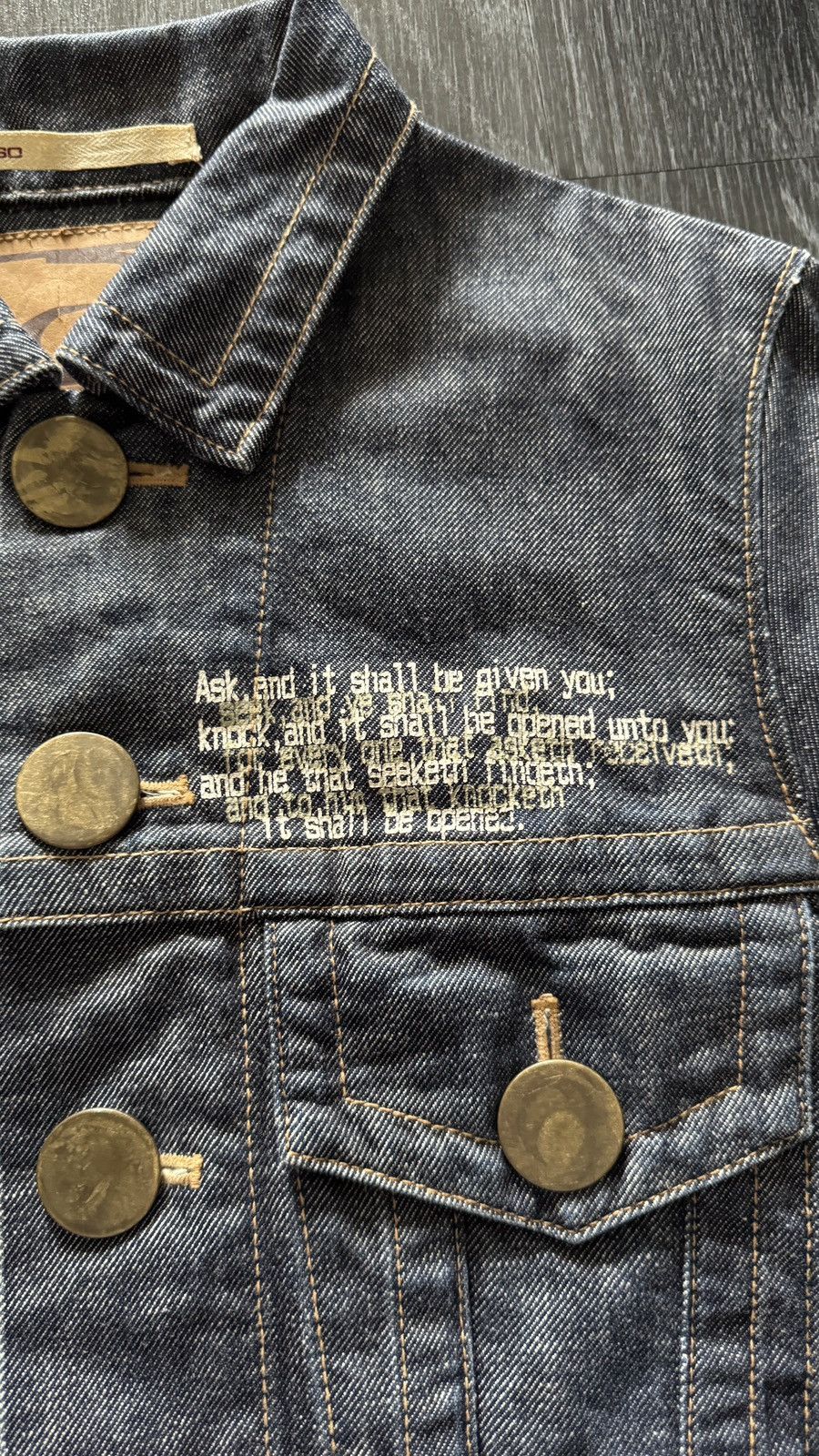 Beauty Beast Beauty:Beast Poem Denim Jacket Size US S / EU 44-46 / 1 - 2 Thumbnail