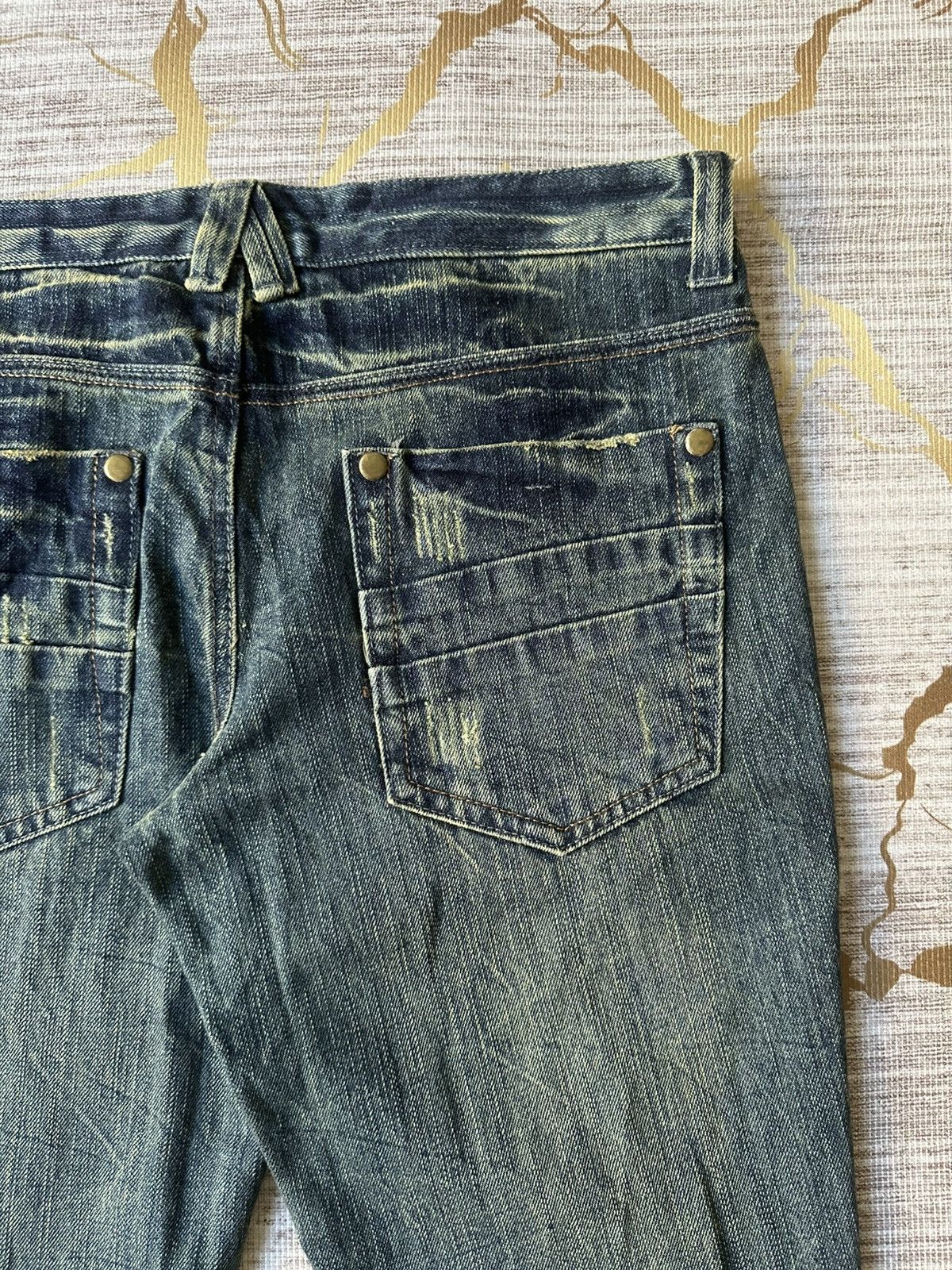 Tornado Mart FLARE Tornado Mart Design Style Distressed Denim Size US 34 / EU 50 - 17 Thumbnail