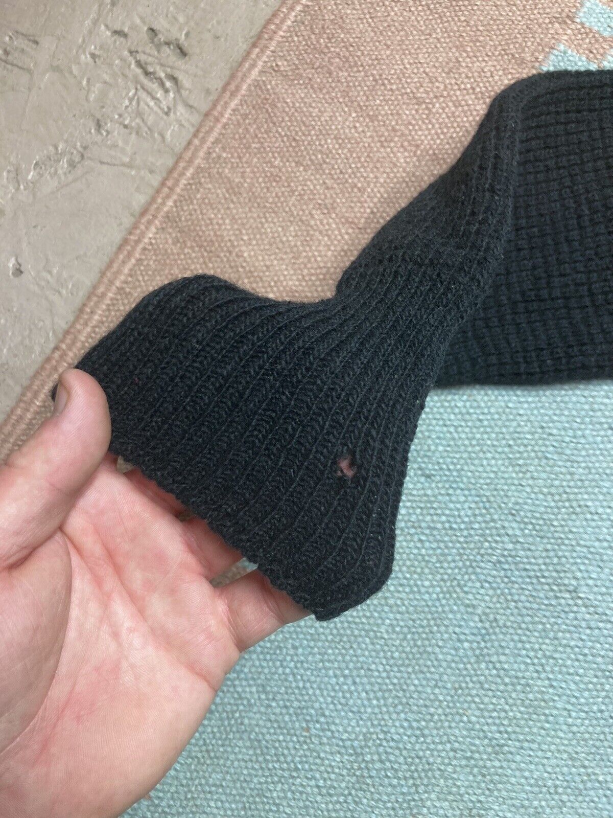 Vintage VTG 50s pullover sweater Shetland wool black Waldorf medium Size US M / EU 48-50 / 2 - 9 Thumbnail