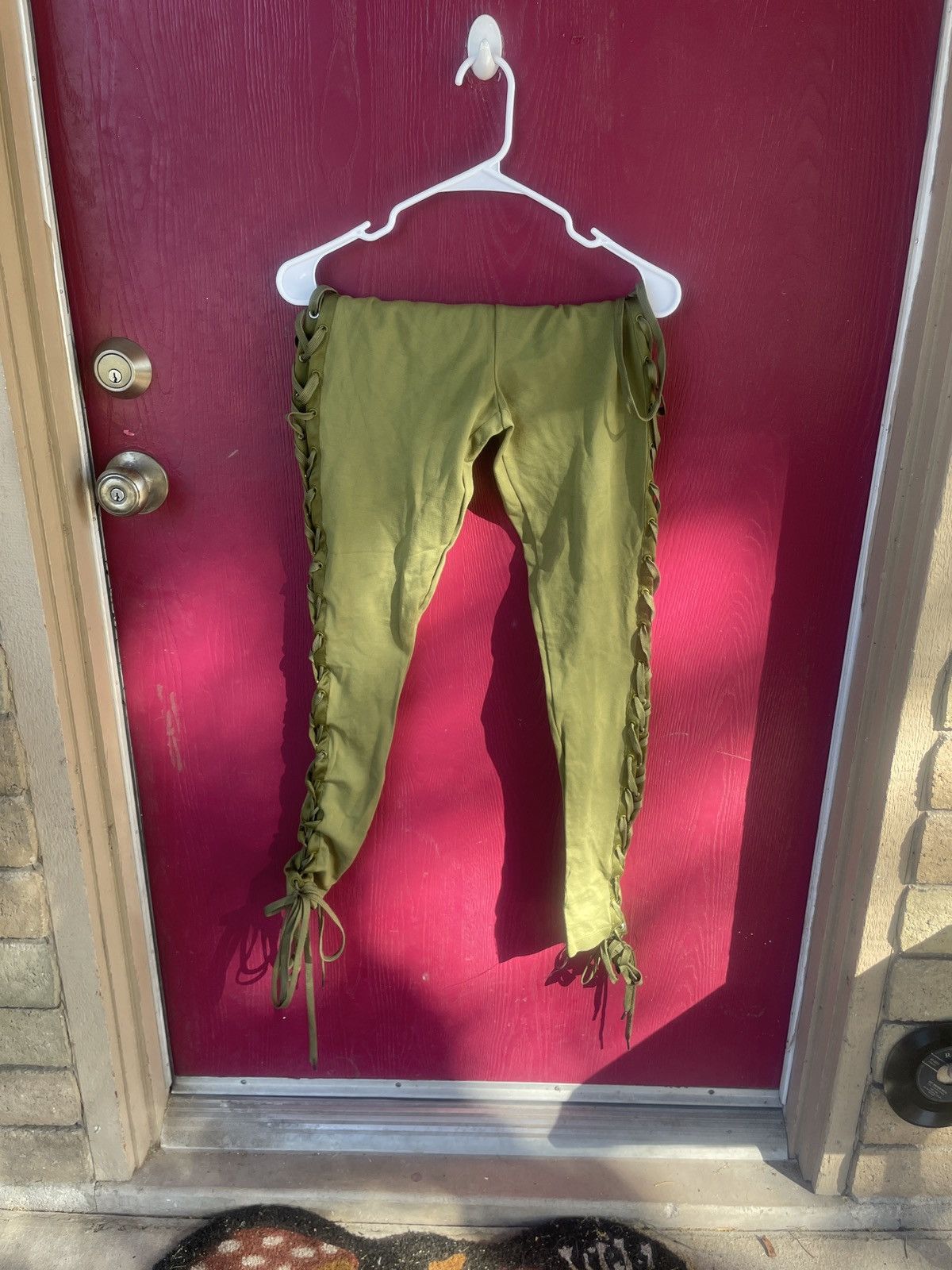Fenty × Puma Fenty lace up leggings olive green medium Size 32" / US 10 / IT 46 - 5 Thumbnail