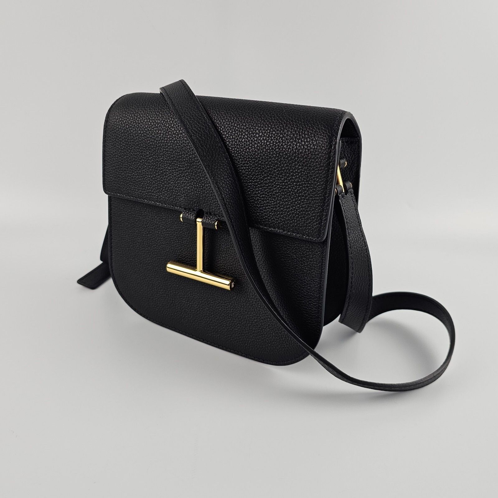 Tom Ford Tom Ford Mini Tara Black Leather Shoulder Bag New Size ONE SIZE - 5 Thumbnail