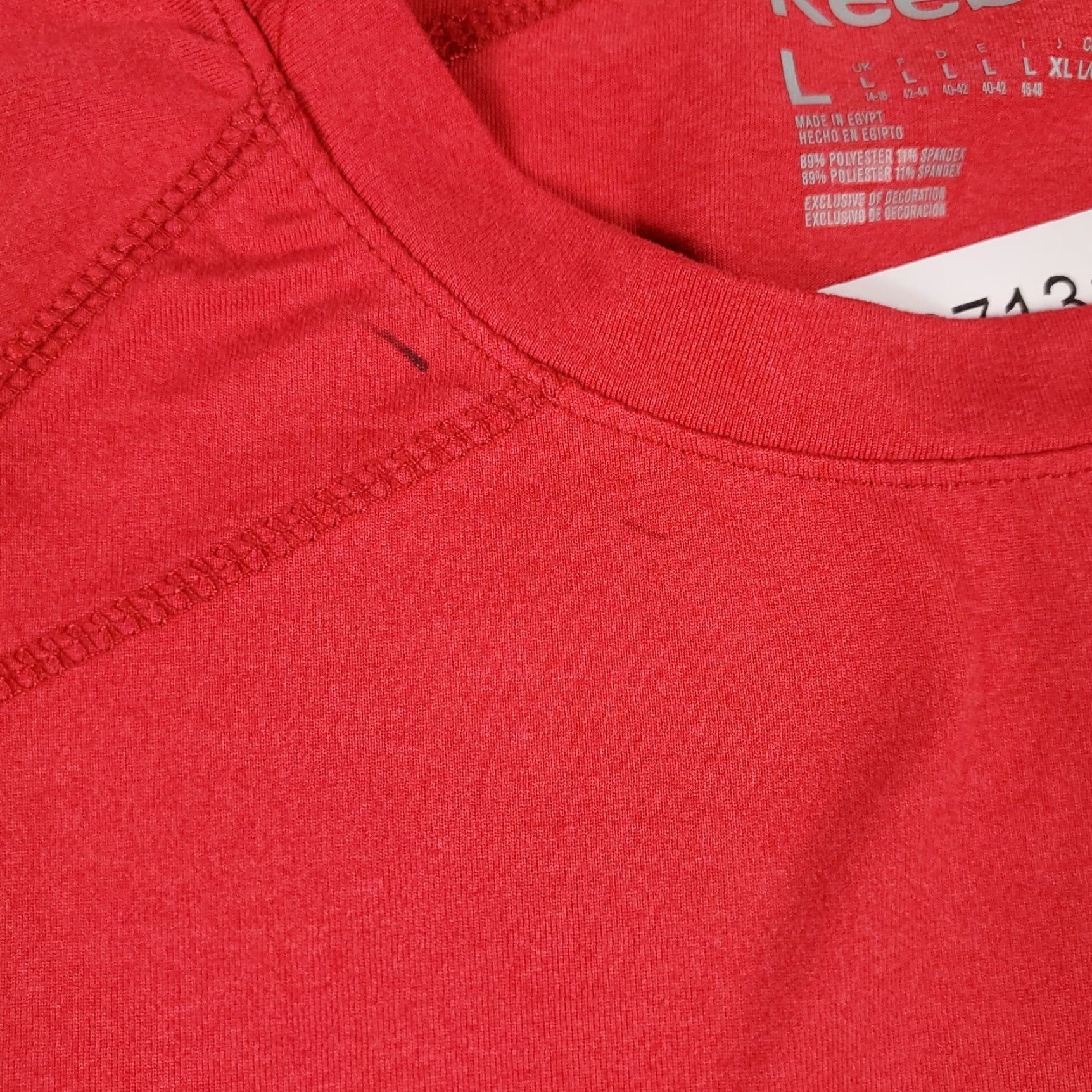 Reebok Reebok T Shirt Mens Large Red Active Pullover Short Sleeve Fall Summer Winter All Seasons Sports Gym Workout Casual Men Size US L / EU 52-54 / 3 - 3 Thumbnail